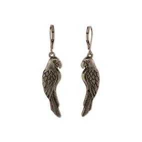 1928 Jewelry&reg; Pewter Parrot Earrings