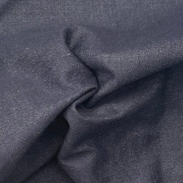 60" 100% Cotton Italian Denim Dark Indigo 10 OZ Woven Fabric By the Yard