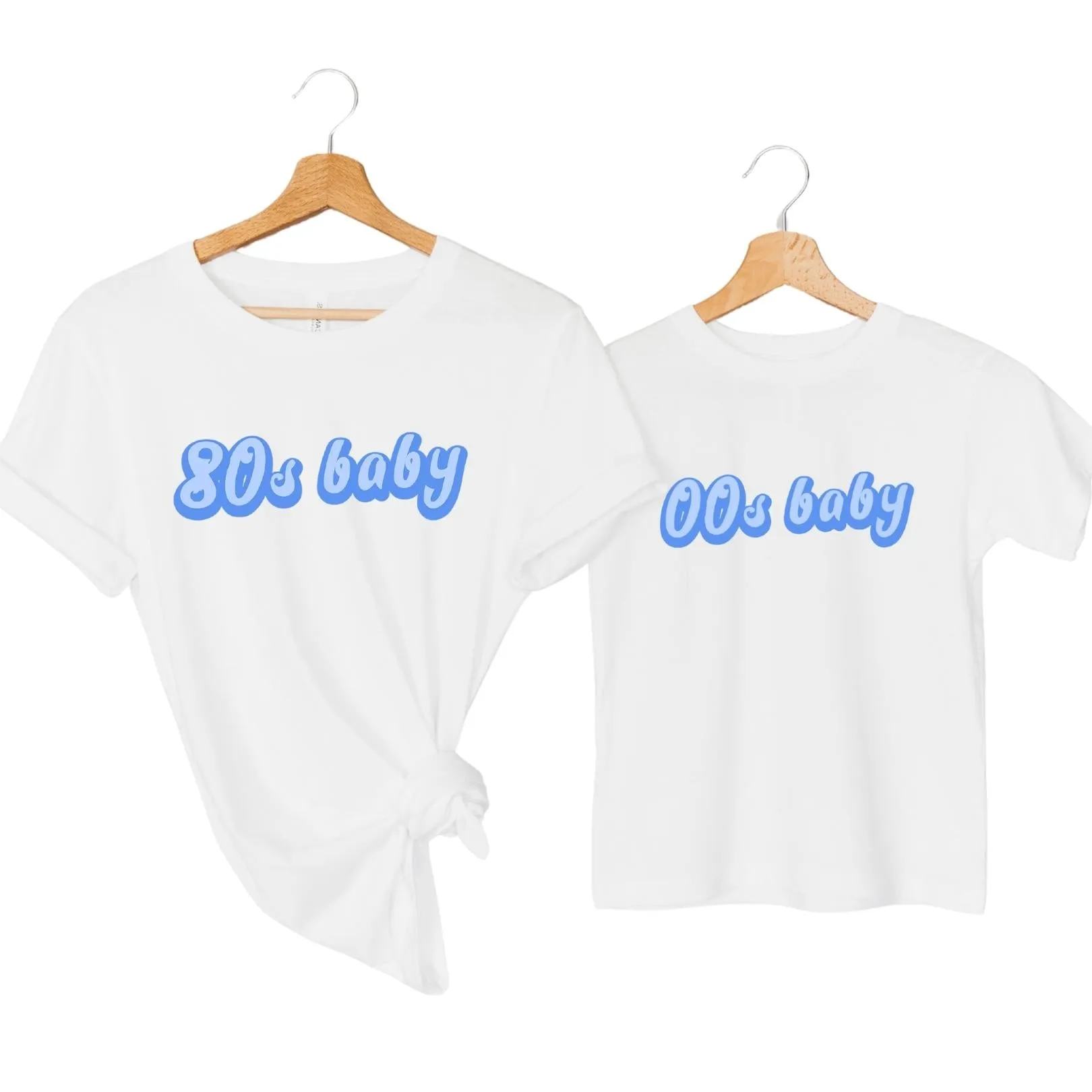 80s Baby & 00s Baby Matching Decade T-Shirts