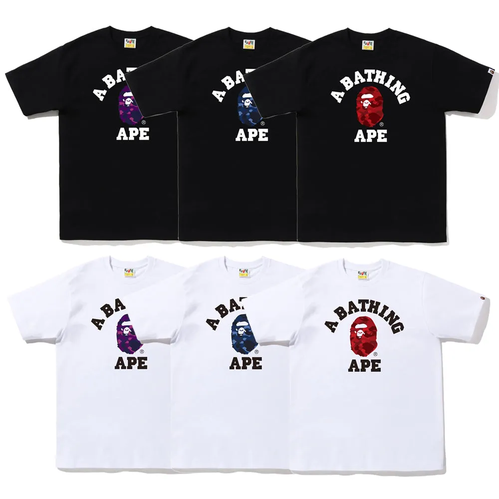 A bape bathing   ape men women black white tshirts