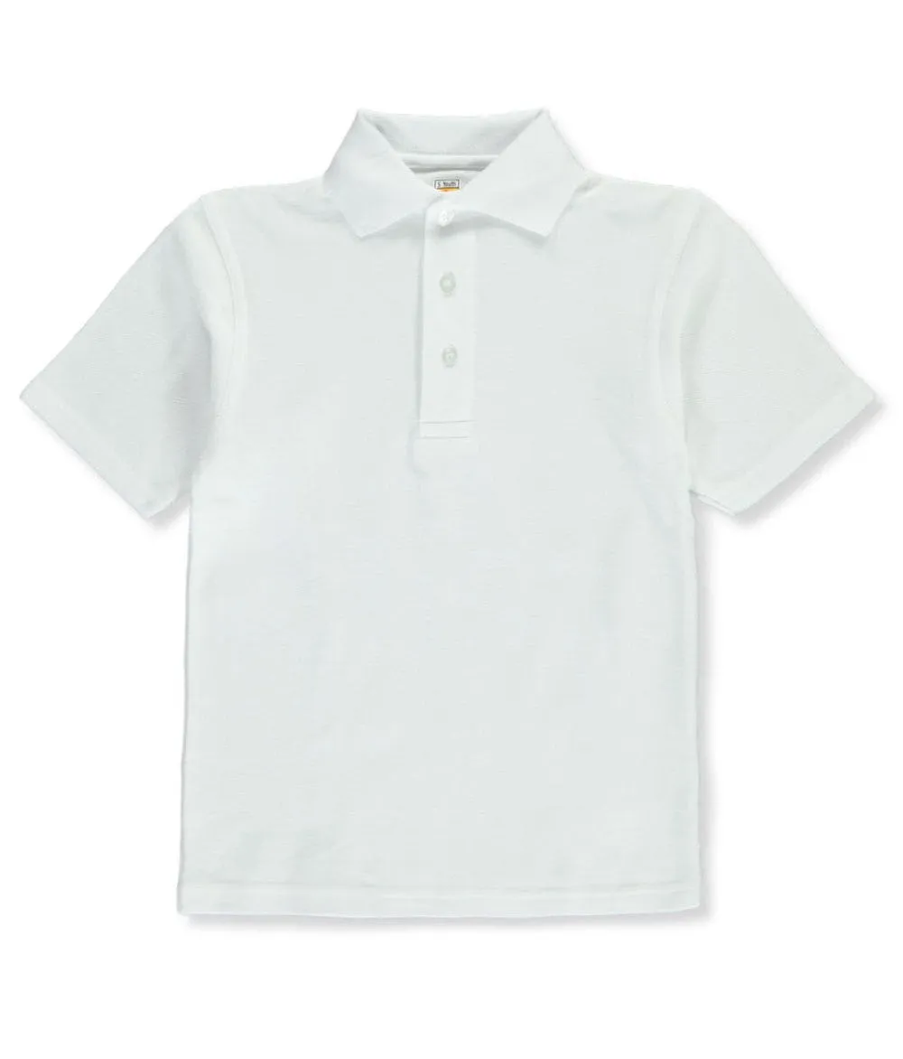 A  Jersey Polo White Short Sleeve