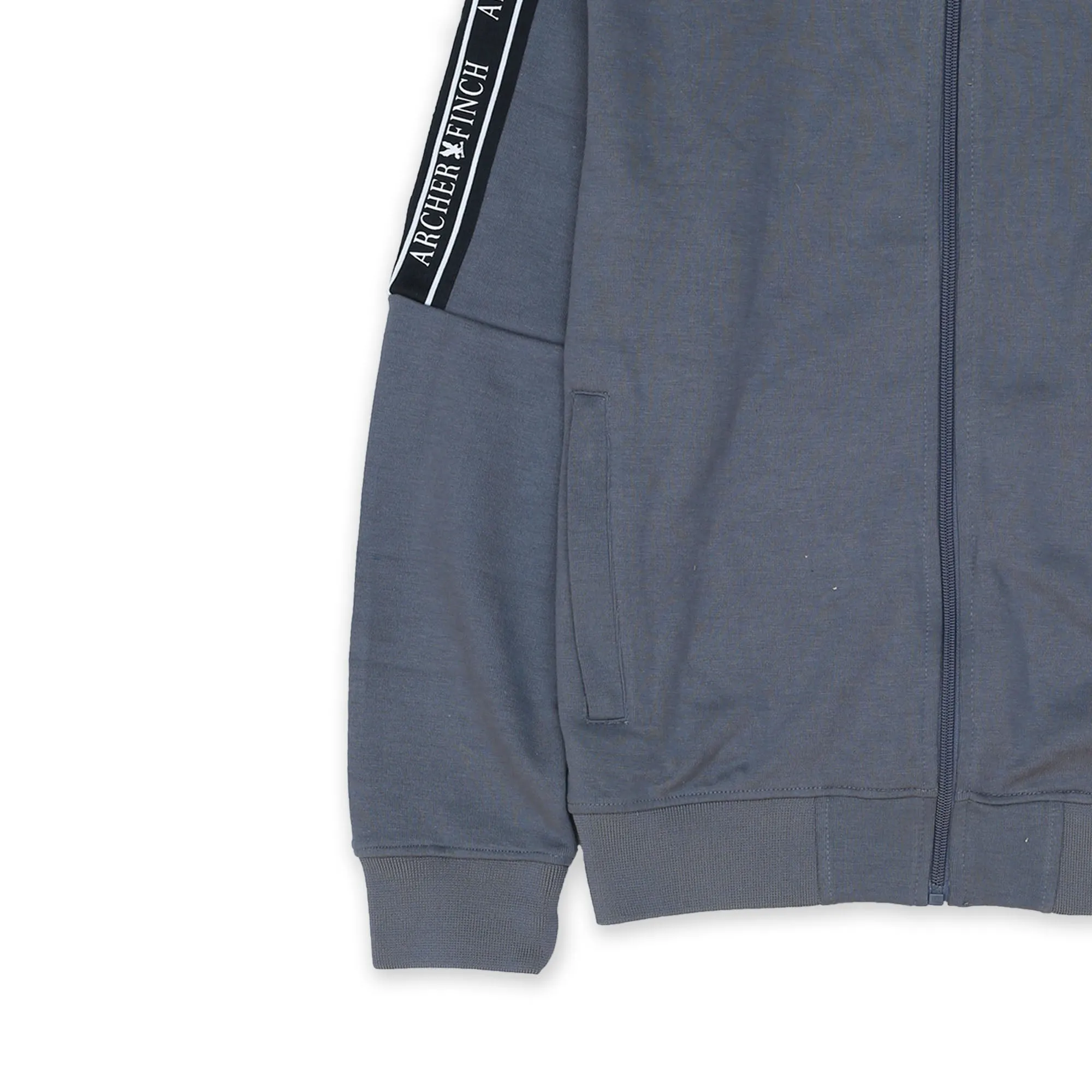 AF - Men 'Gray' Zippr & Truosers With Side Stripe Tracksuit  AF524