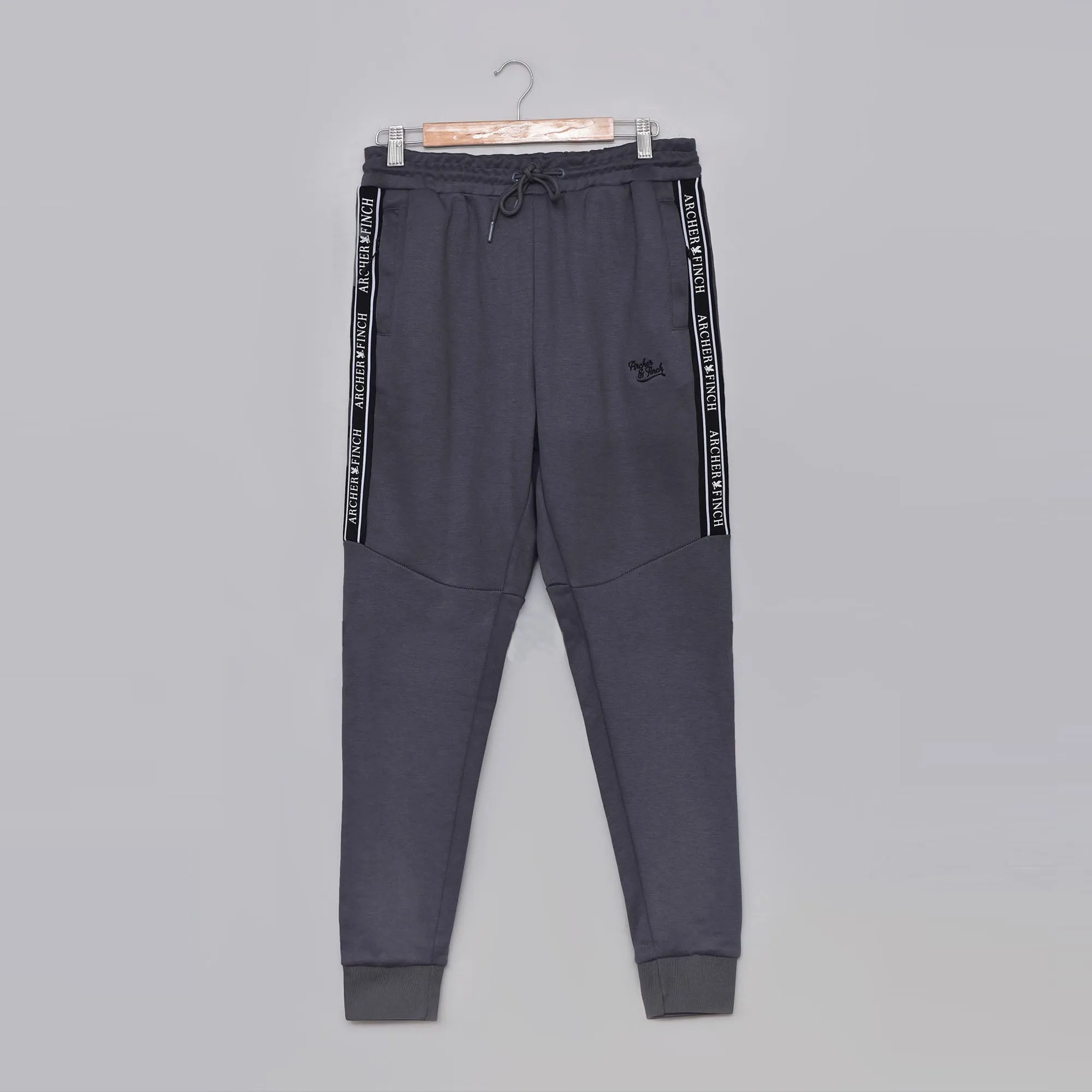 AF - Men 'Gray' Zippr & Truosers With Side Stripe Tracksuit  AF524