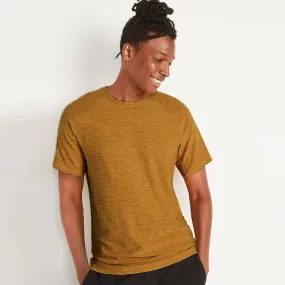 AL - Men 'Mustard' Basic Plain Cotton T-Shirt AL787