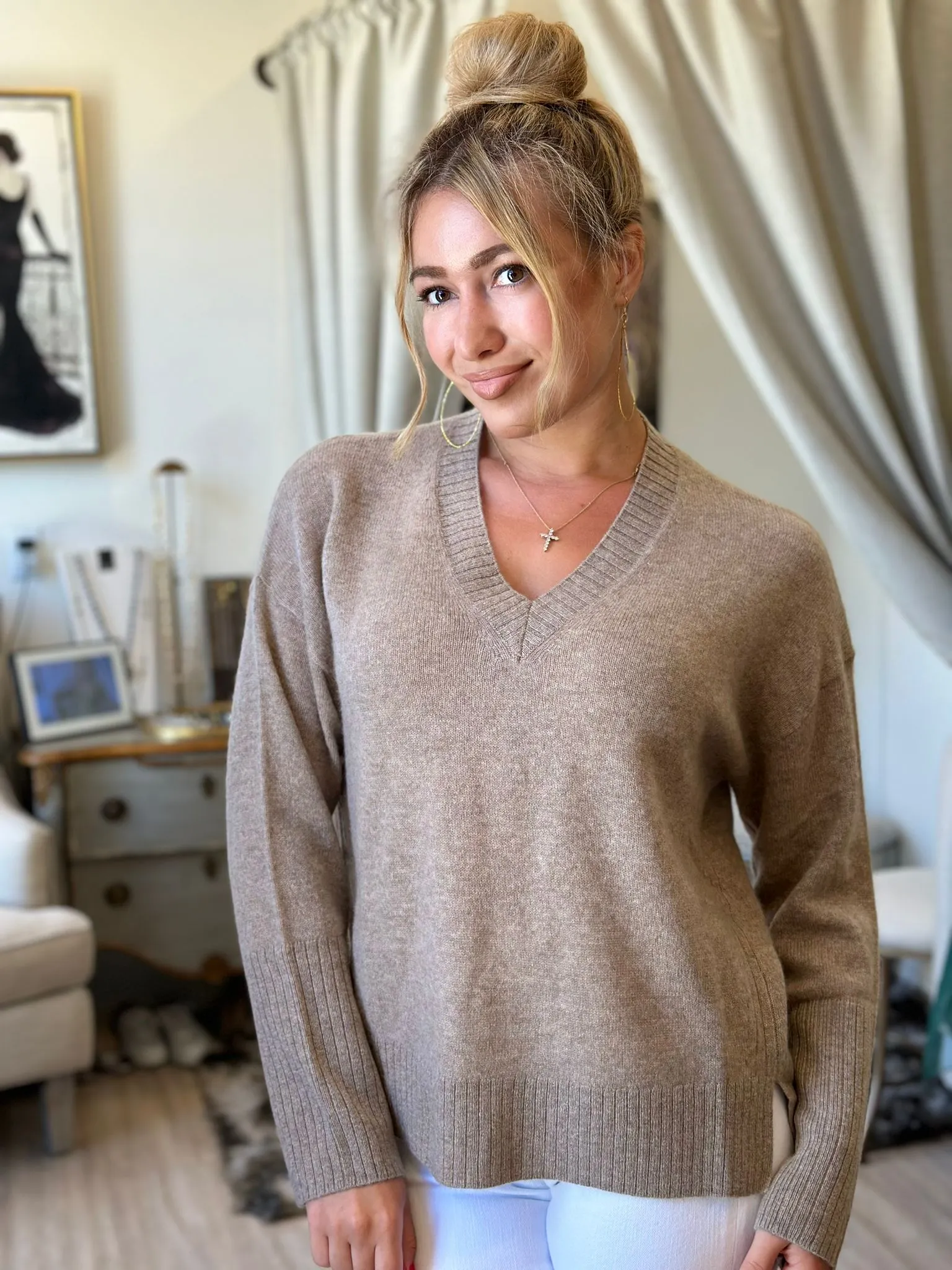 Alashan Cashmere Devin West Palm Pull Over