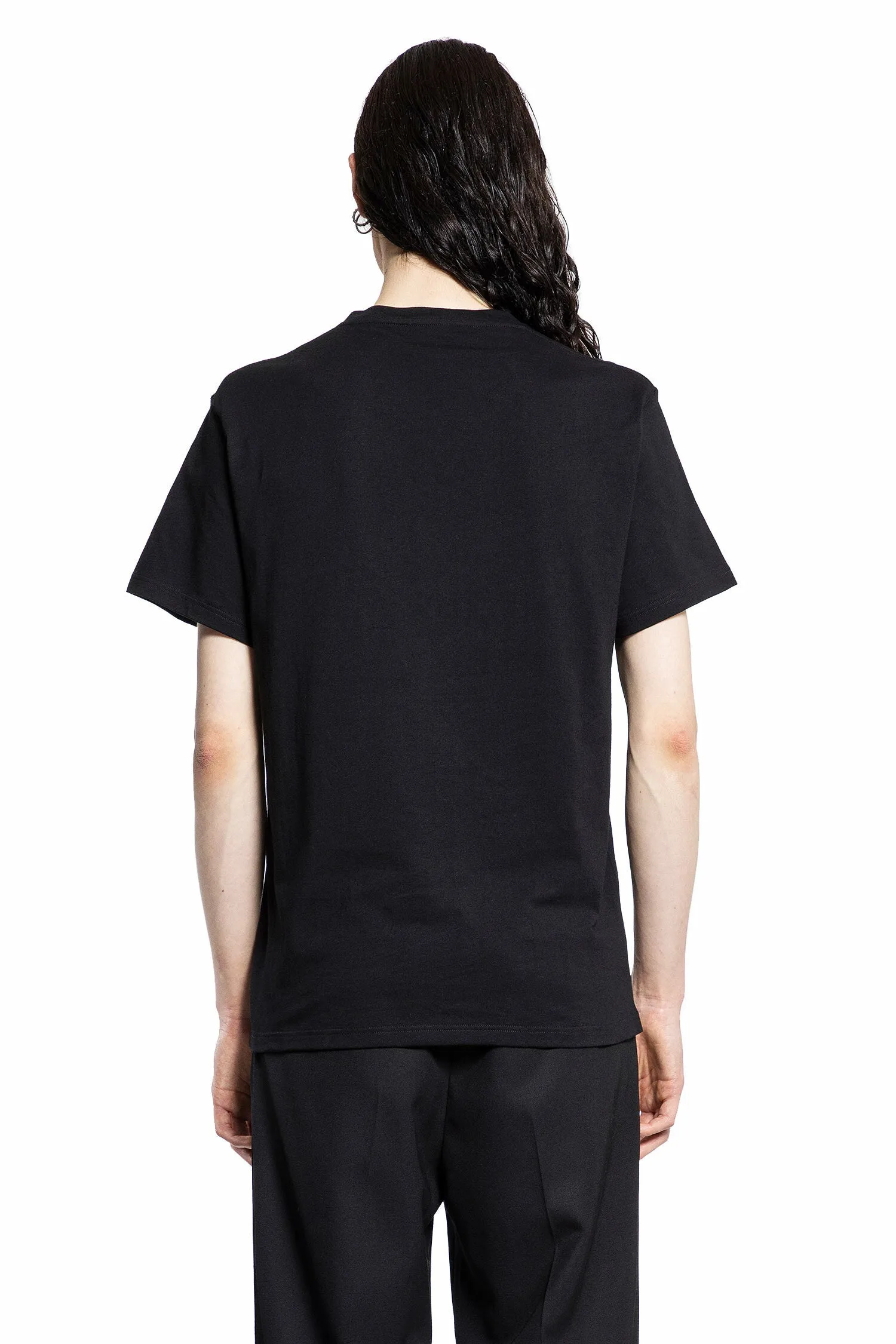 ALEXANDER MCQUEEN MAN BLACK T-SHIRTS & TANK TOPS