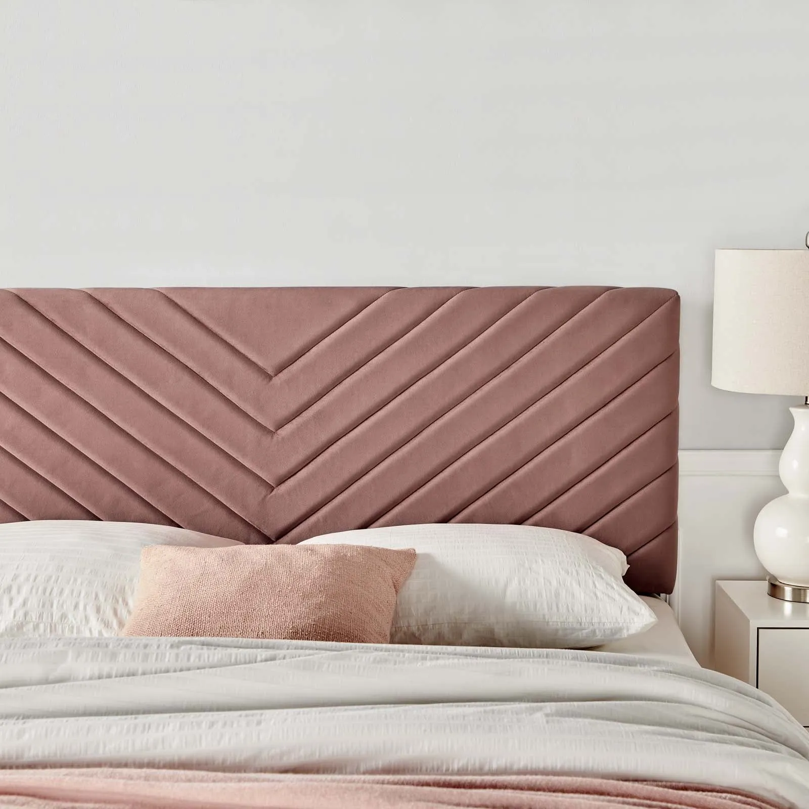 Alyson Angular Channel Tufted Performance Velvet Headboard by Modway