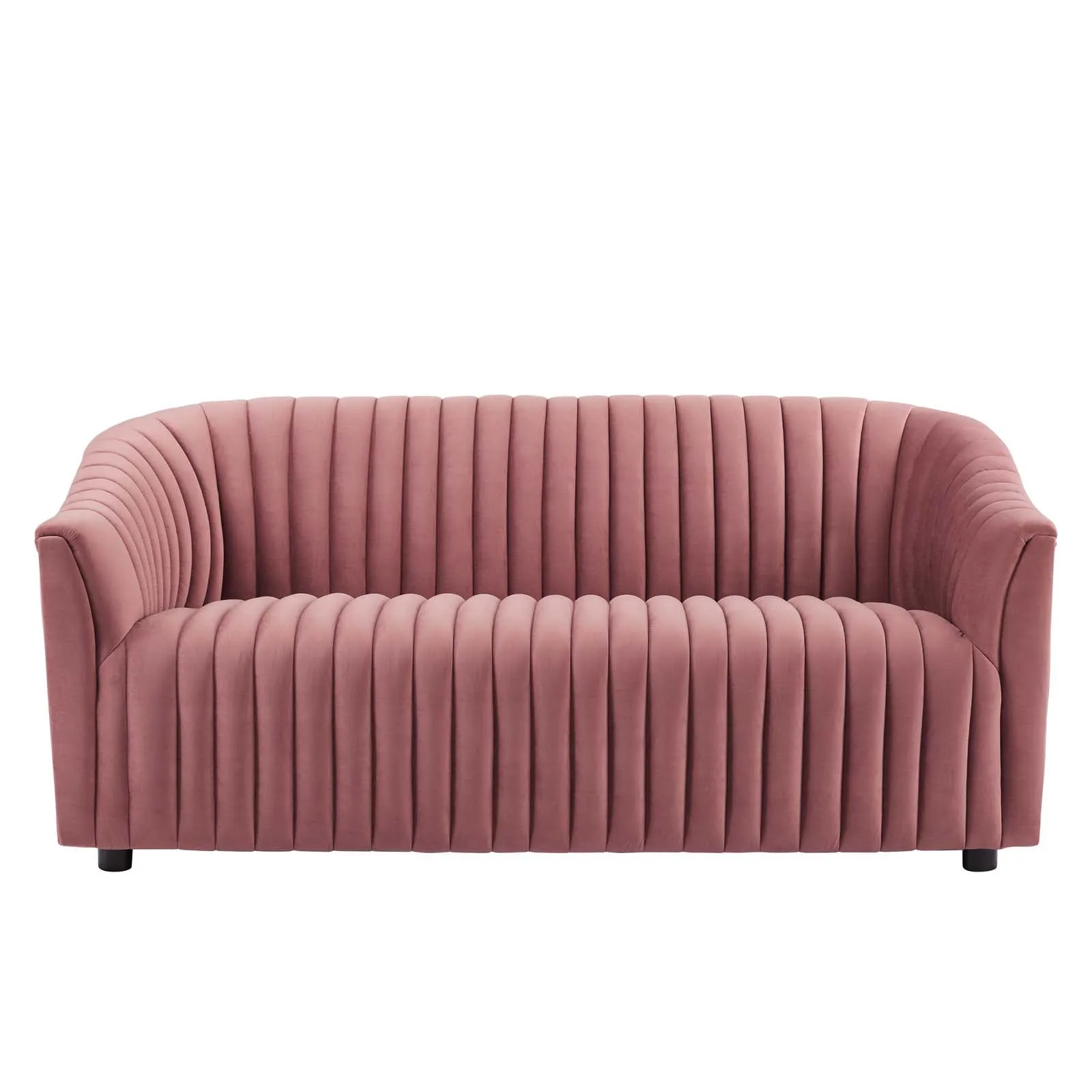 Announce Performance Velvet Channel Tufted Loveseat by Modway