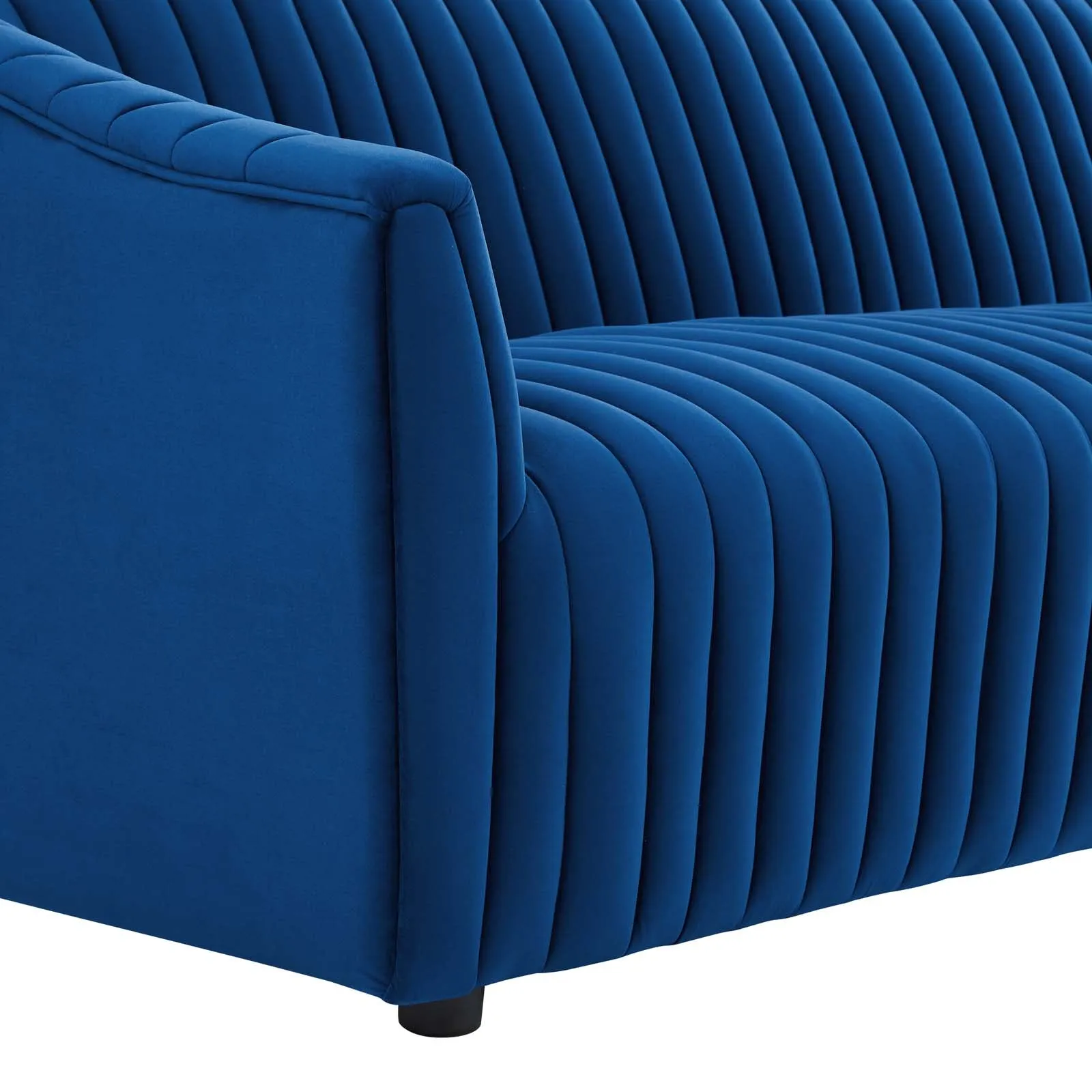 Announce Performance Velvet Channel Tufted Loveseat by Modway