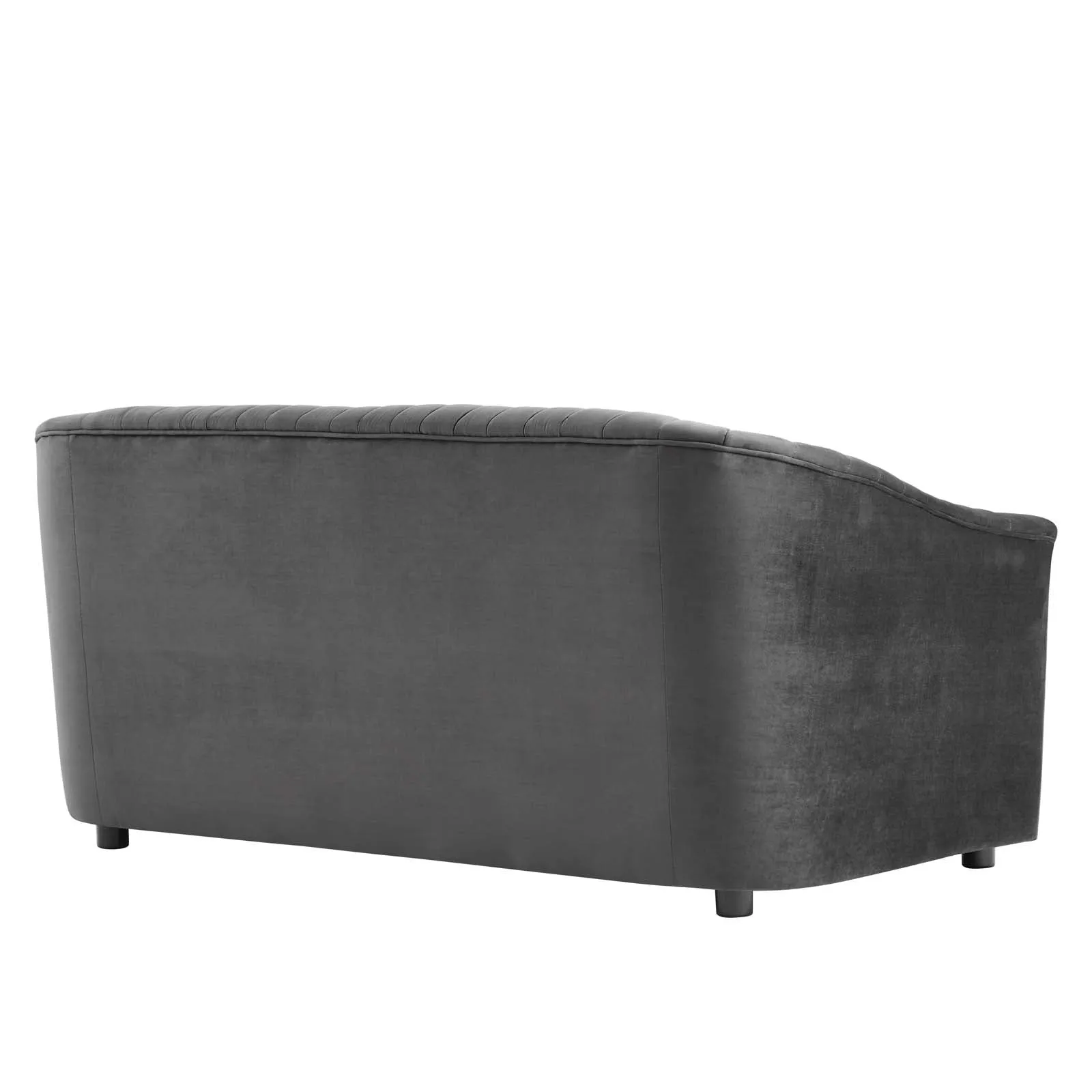 Announce Performance Velvet Channel Tufted Loveseat by Modway