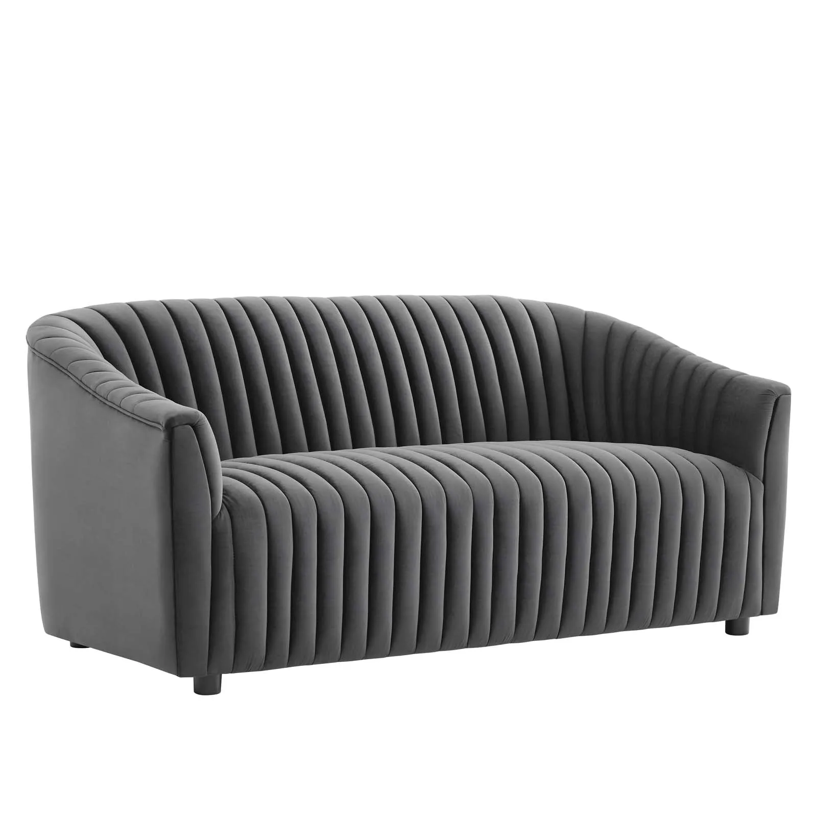 Announce Performance Velvet Channel Tufted Loveseat by Modway