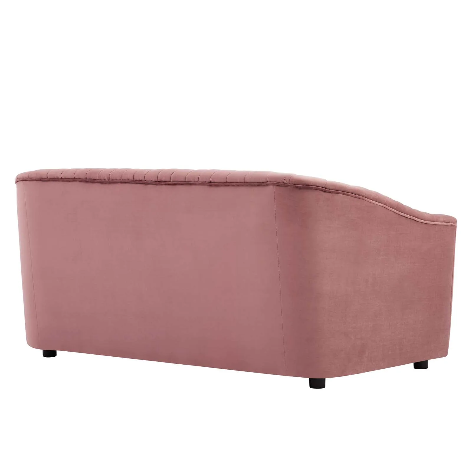 Announce Performance Velvet Channel Tufted Loveseat by Modway