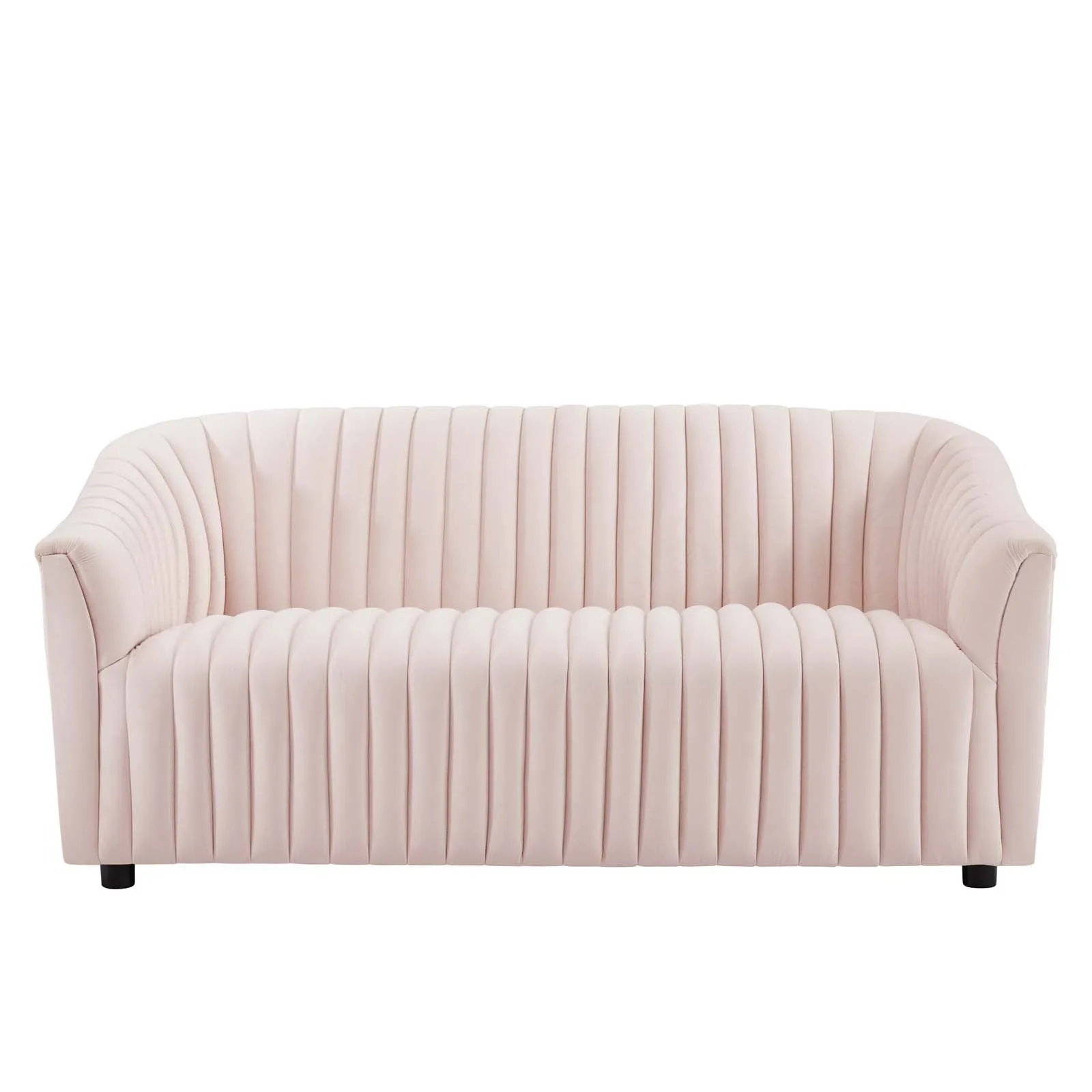 Announce Performance Velvet Channel Tufted Loveseat by Modway