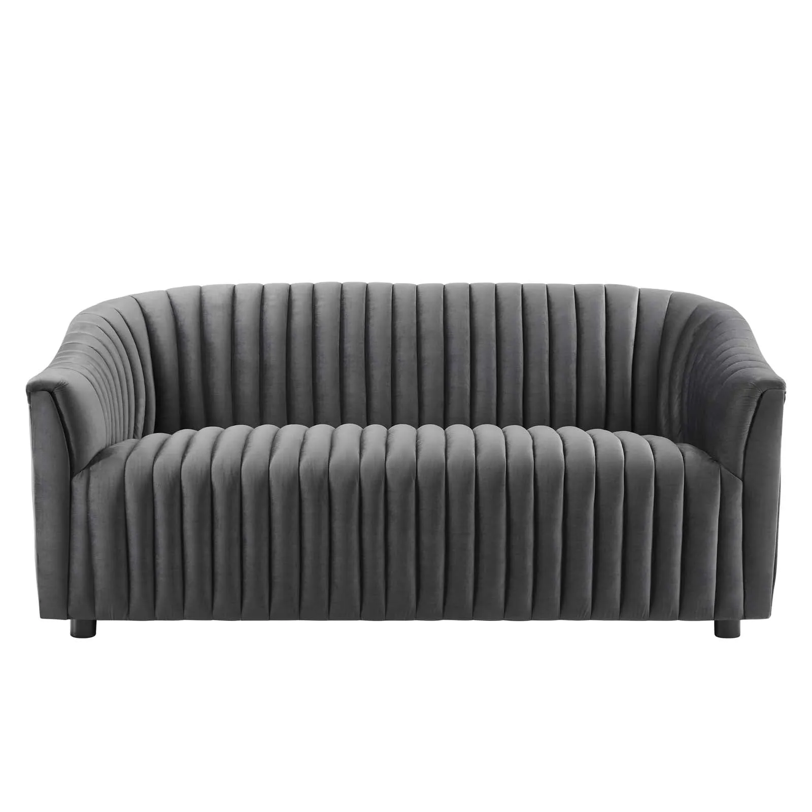 Announce Performance Velvet Channel Tufted Loveseat by Modway