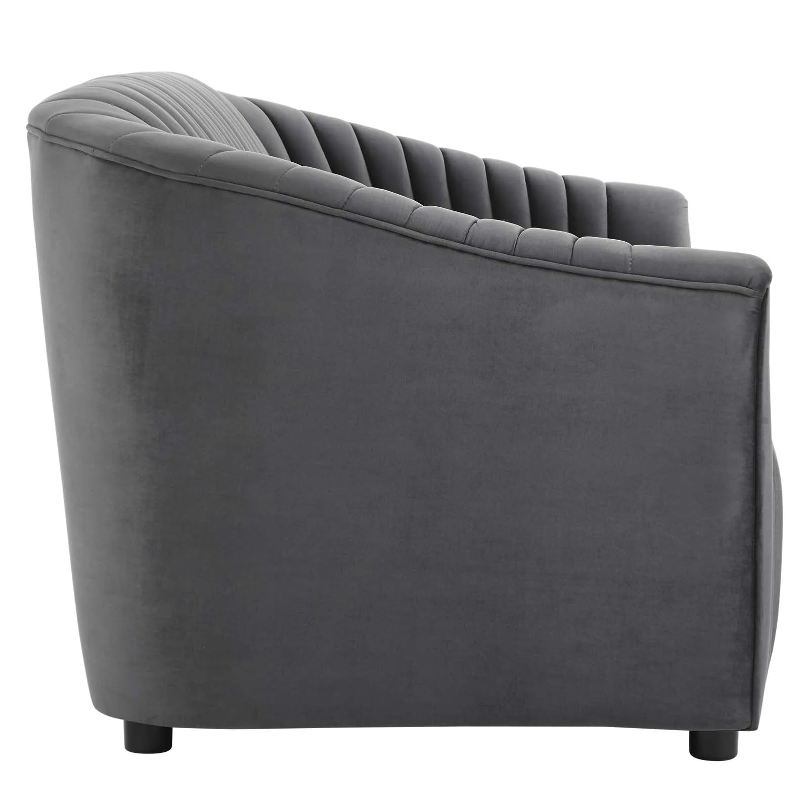 Announce Performance Velvet Channel Tufted Loveseat by Modway