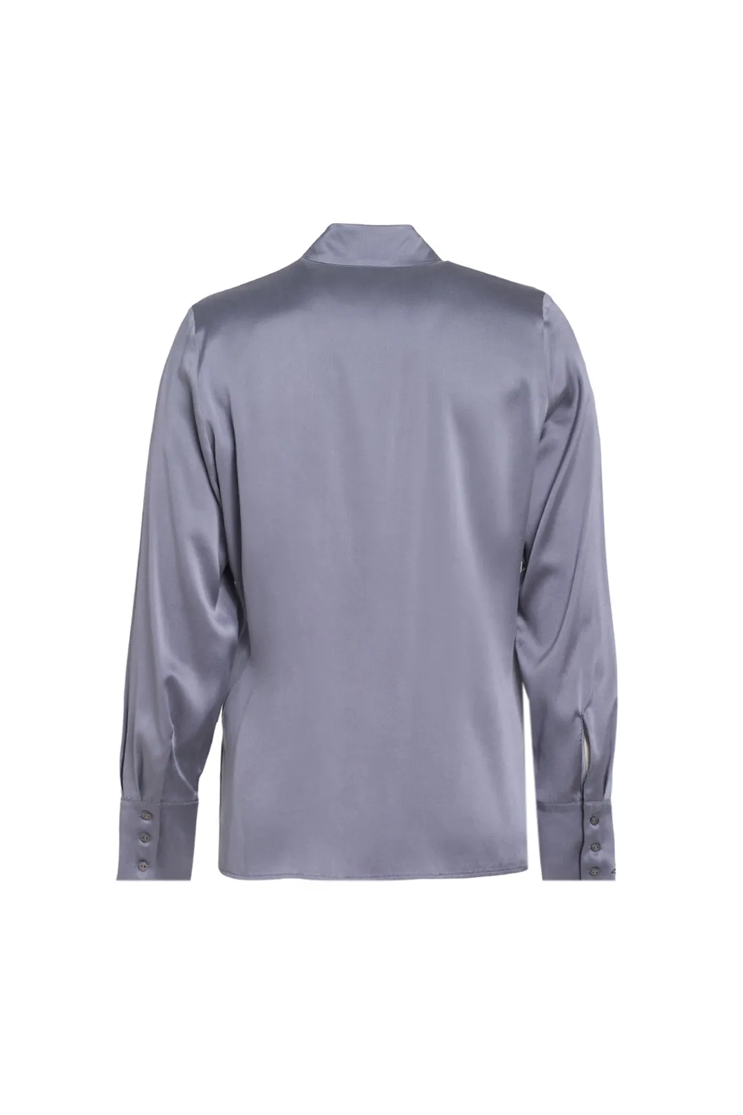 Anthracite Pure Silk Audrey Shirt