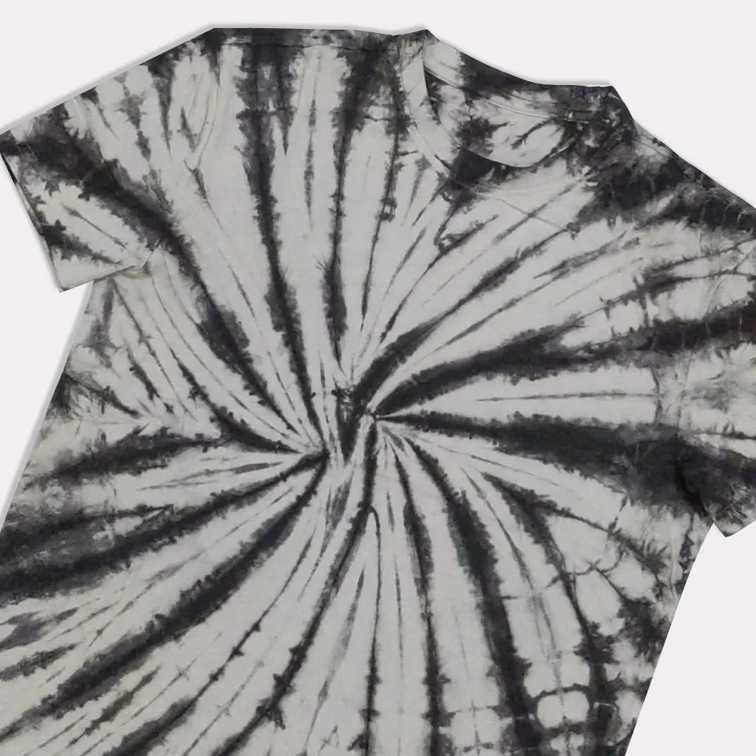 AR - Men 'Black & White' Tie-Dye Graphic Short Sleeve T-Shirt AR213