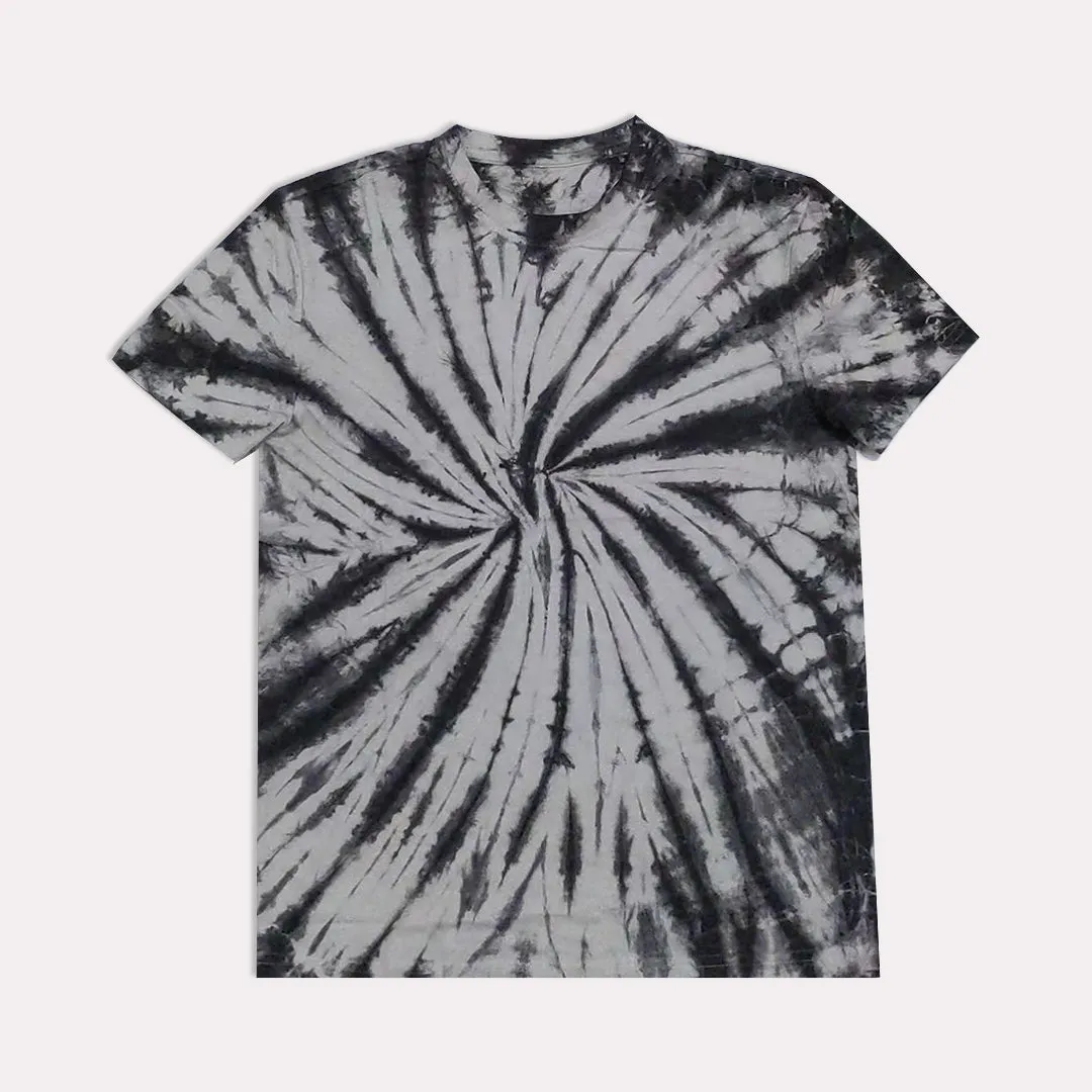 AR - Men 'Black & White' Tie-Dye Graphic Short Sleeve T-Shirt AR213