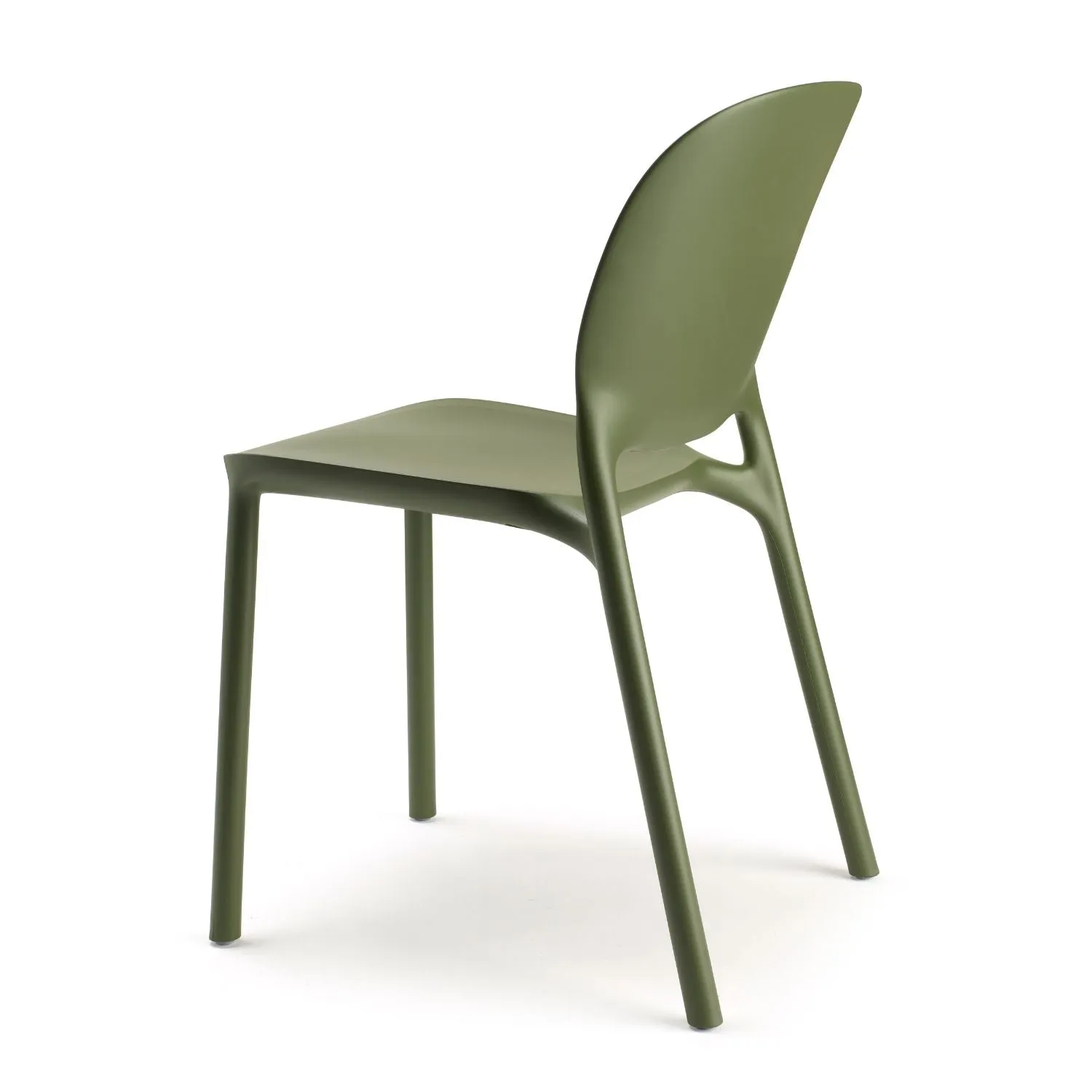 Arc Olive Green Side Chair