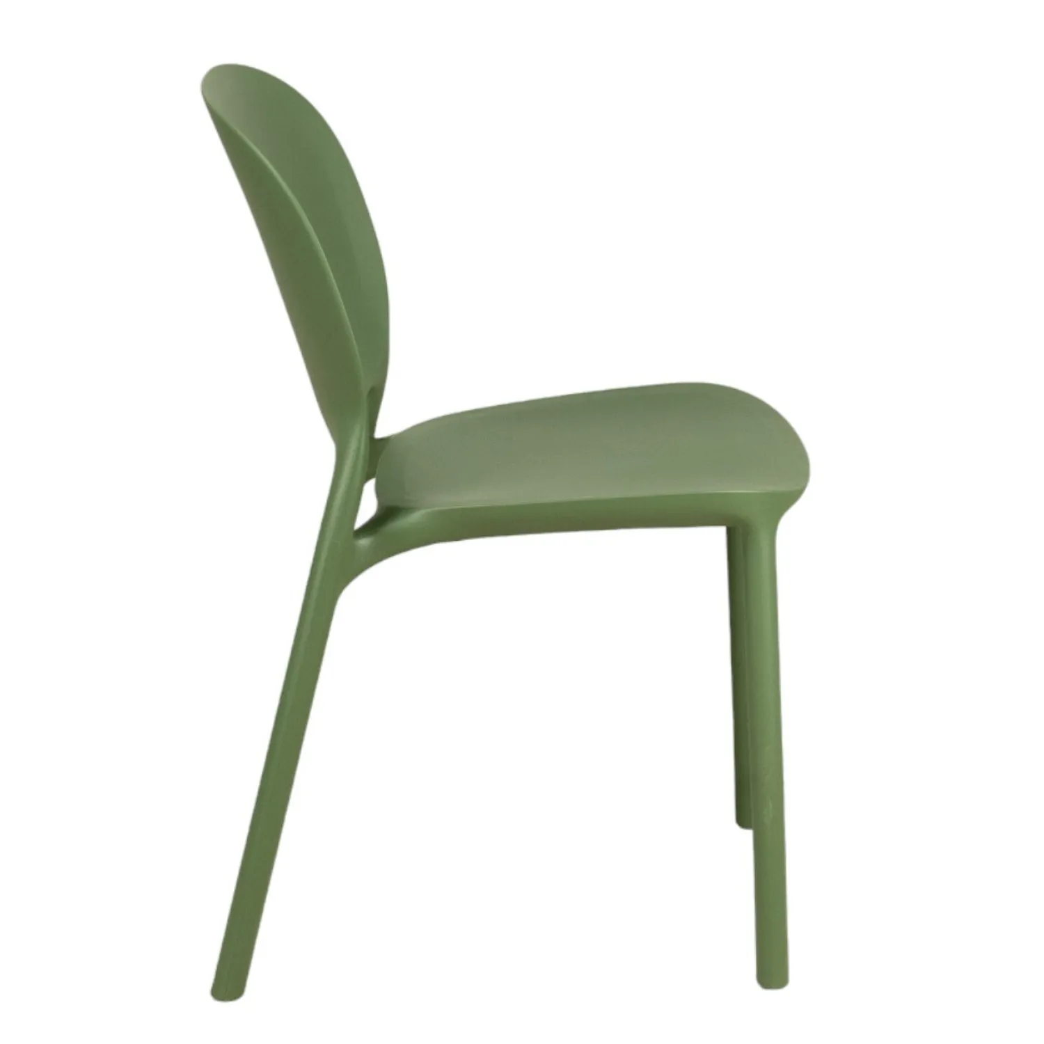 Arc Olive Green Side Chair