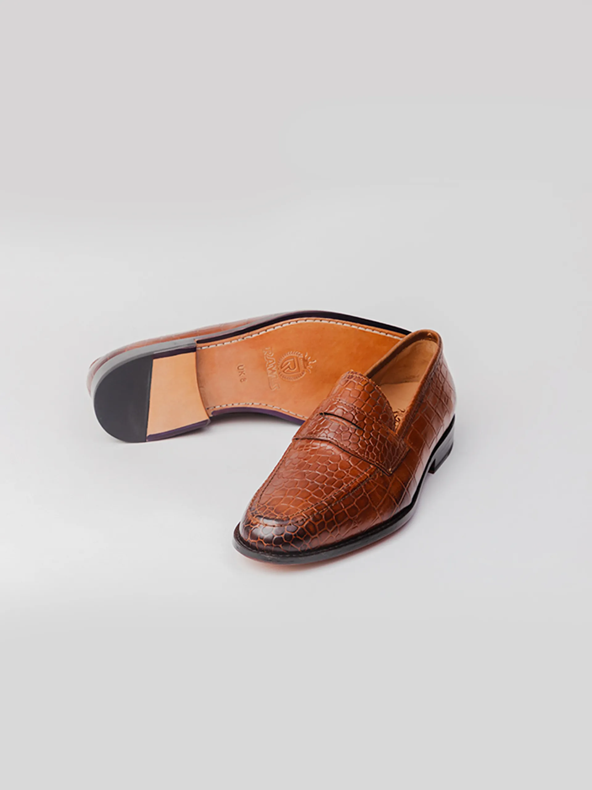 Balaclava Embossed Loafer - Brown