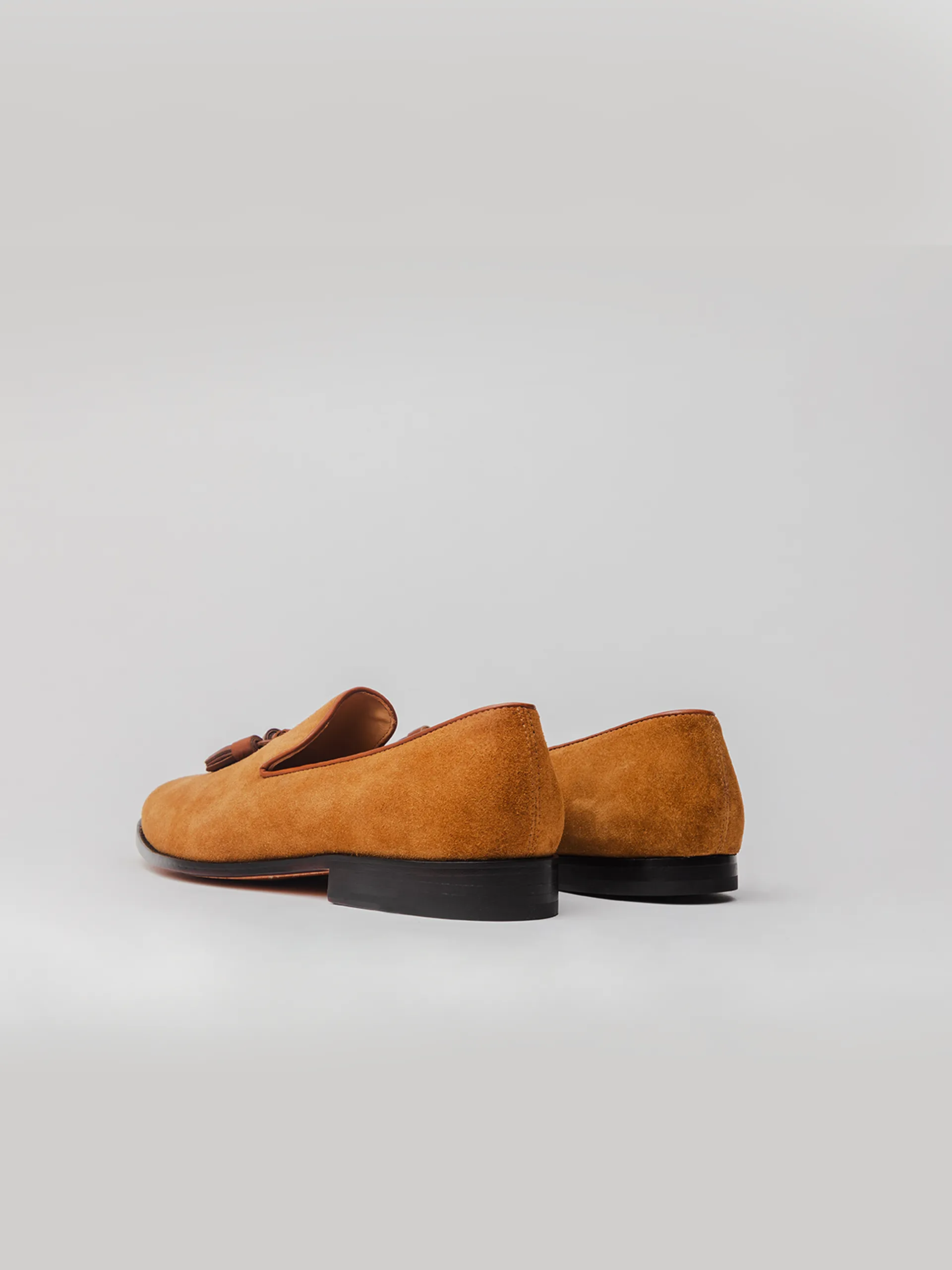 Baron Tassel Loafer - Sand Suede