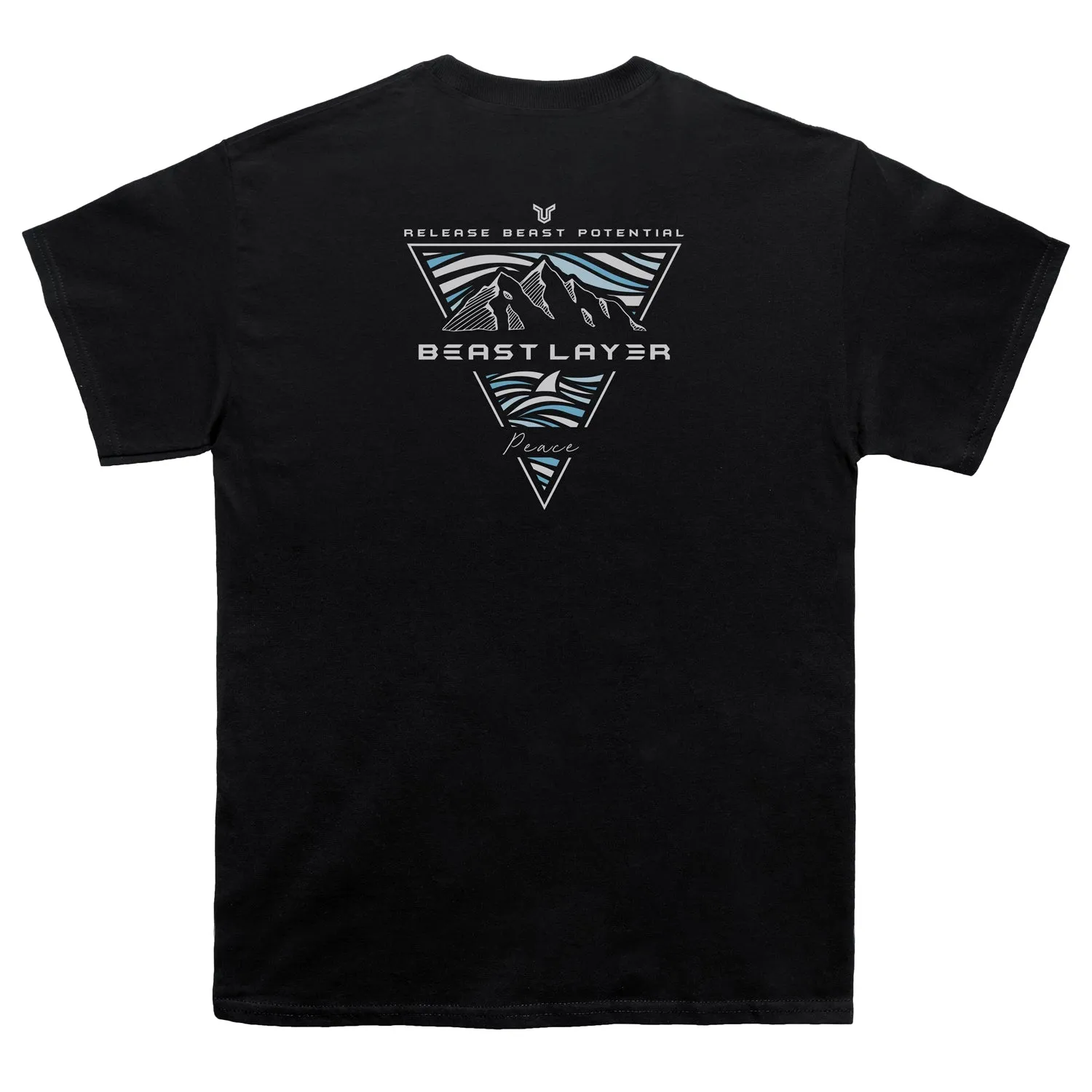 Beast Mountain and Sea Tee - Black