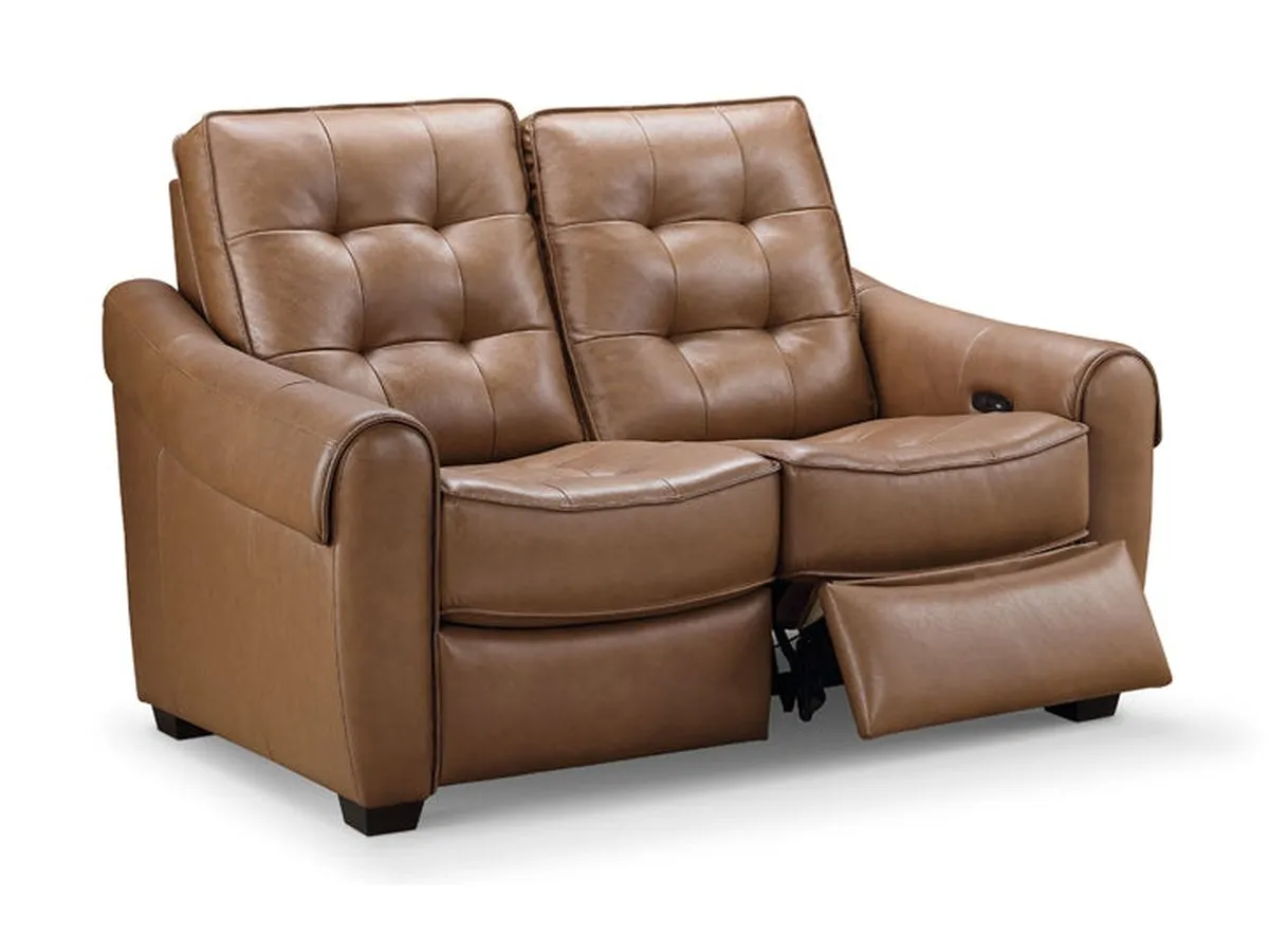 Bemelman Leather Power Reclining Loveseat