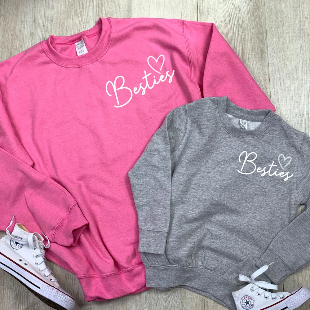 Besties Mini Logo Mum & Kid Matching Sweaters (MRK X)