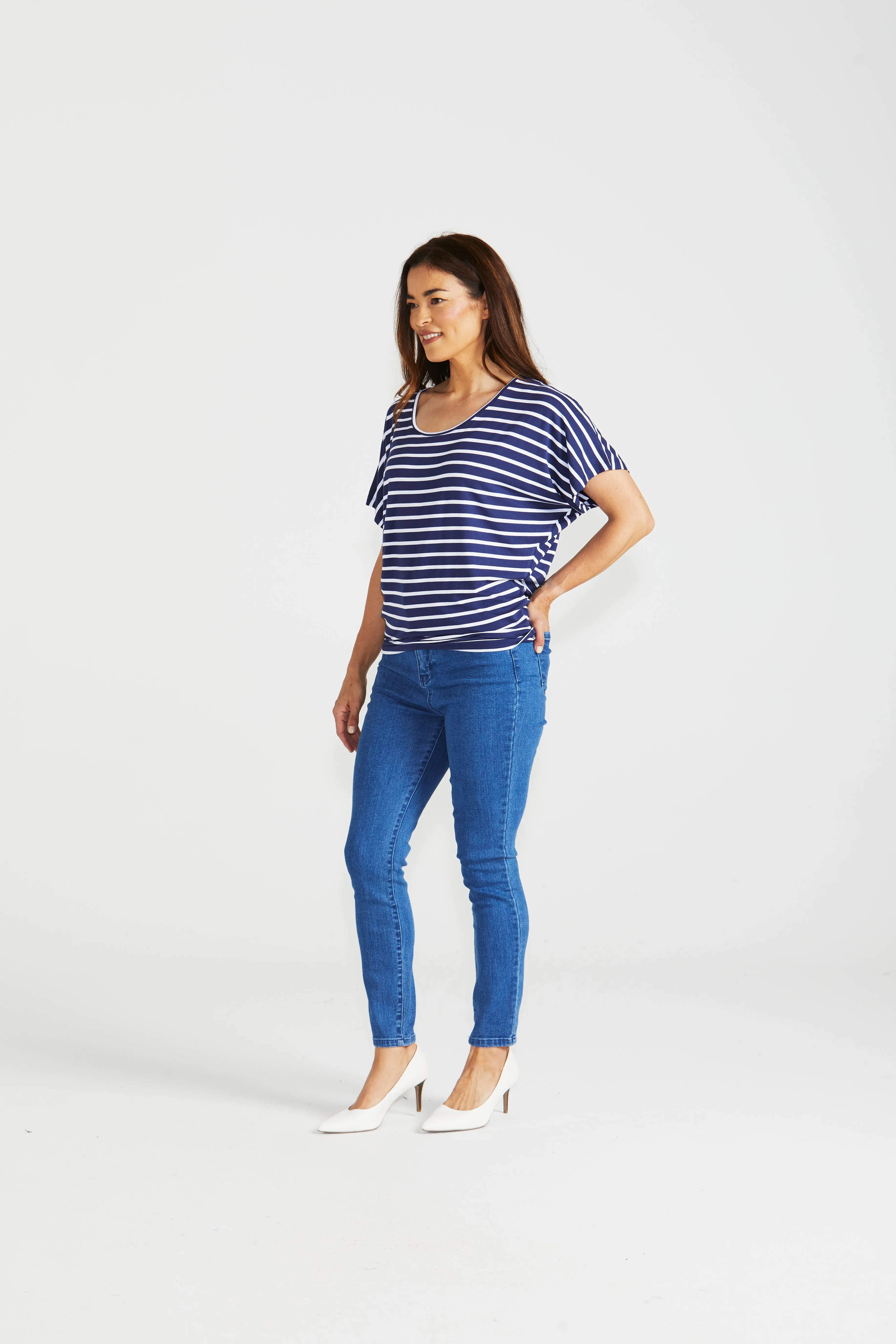 Betty Basics Maui Tee Parisian Stripe