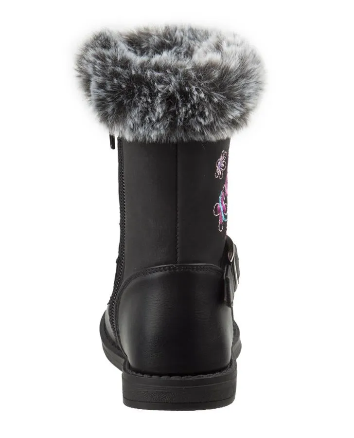 Blair Black Fur Lined Boot