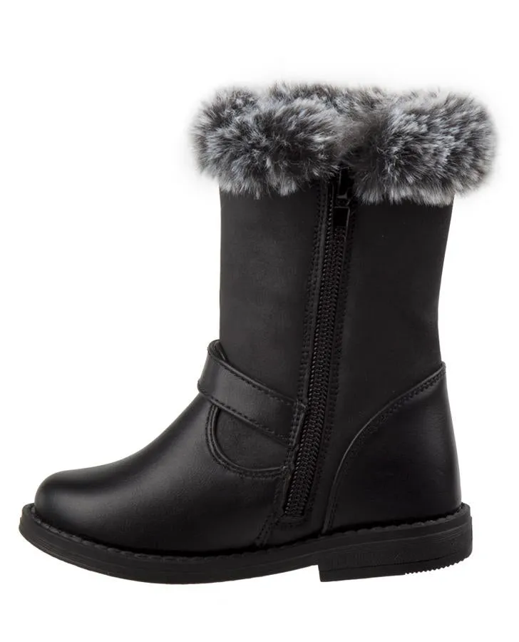 Blair Black Fur Lined Boot