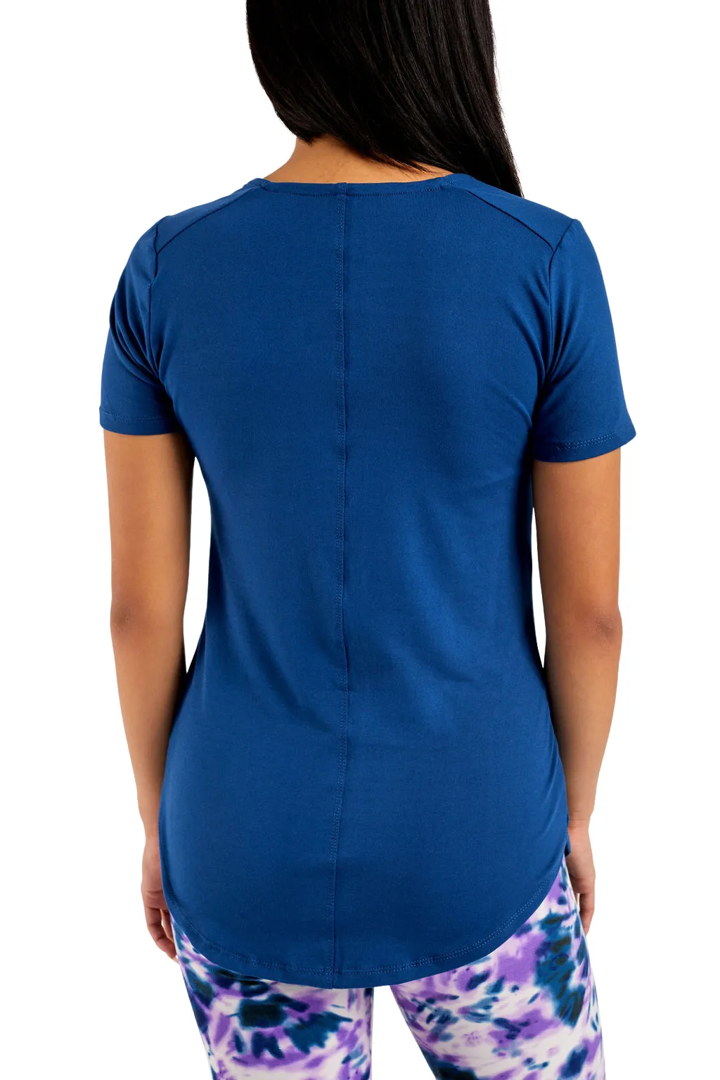 Blue - Short Sleeve Tunic Top