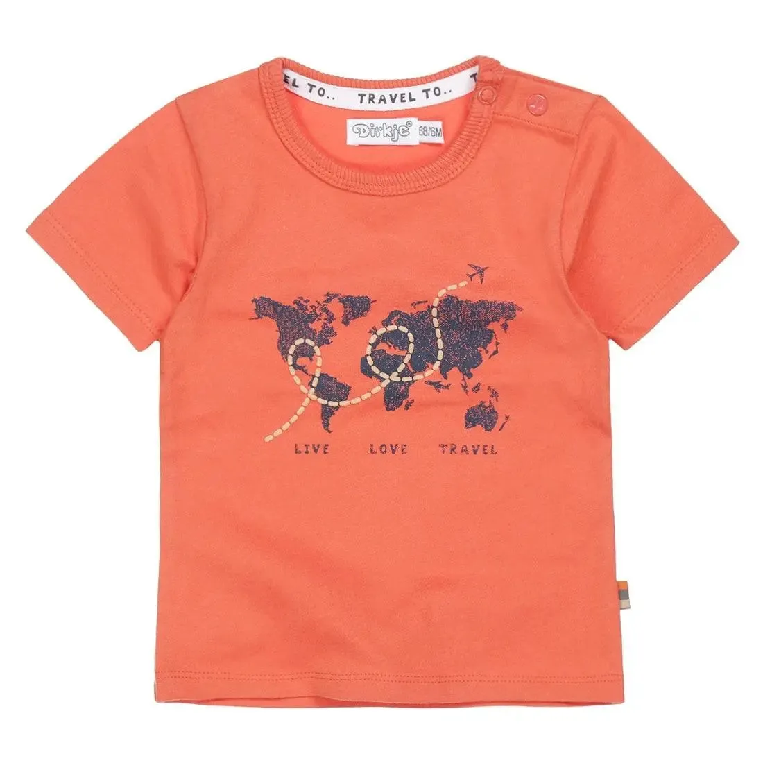 Boys T-shirt Orange | Dirkje