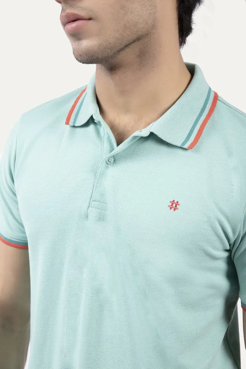 Buttoned Collar Polo Shirt