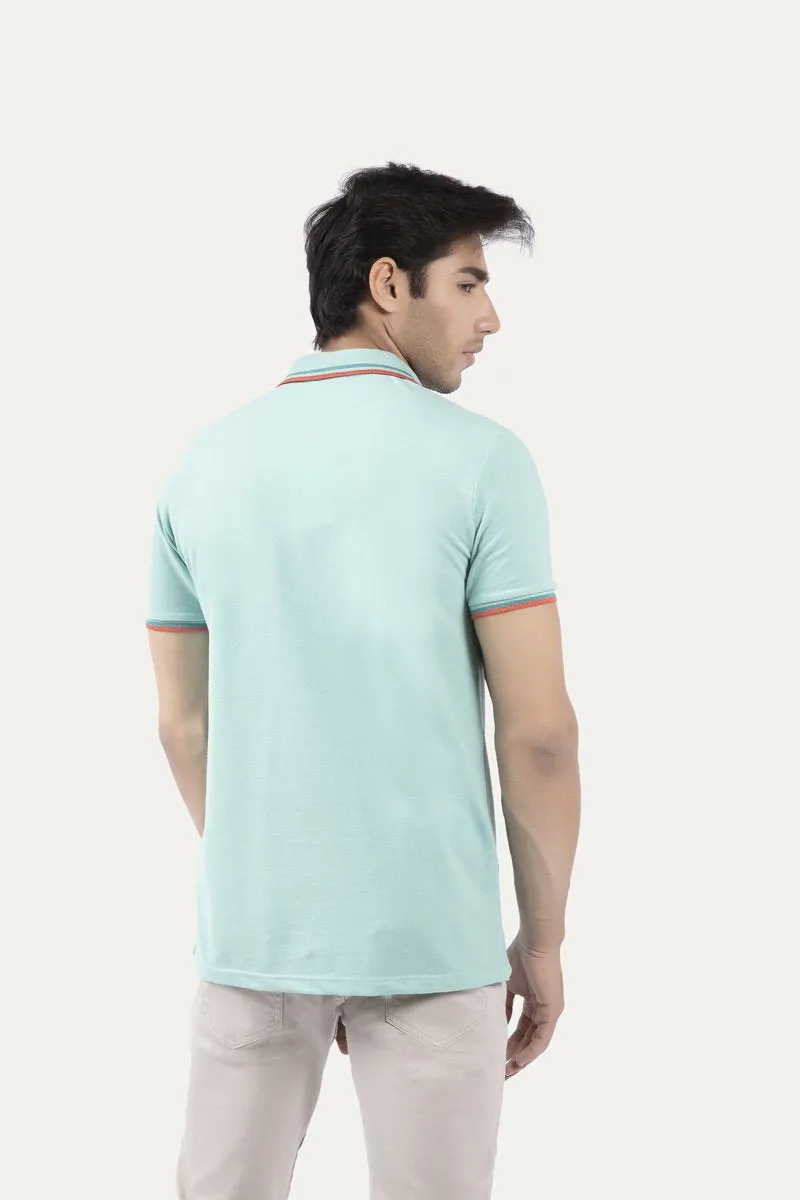 Buttoned Collar Polo Shirt