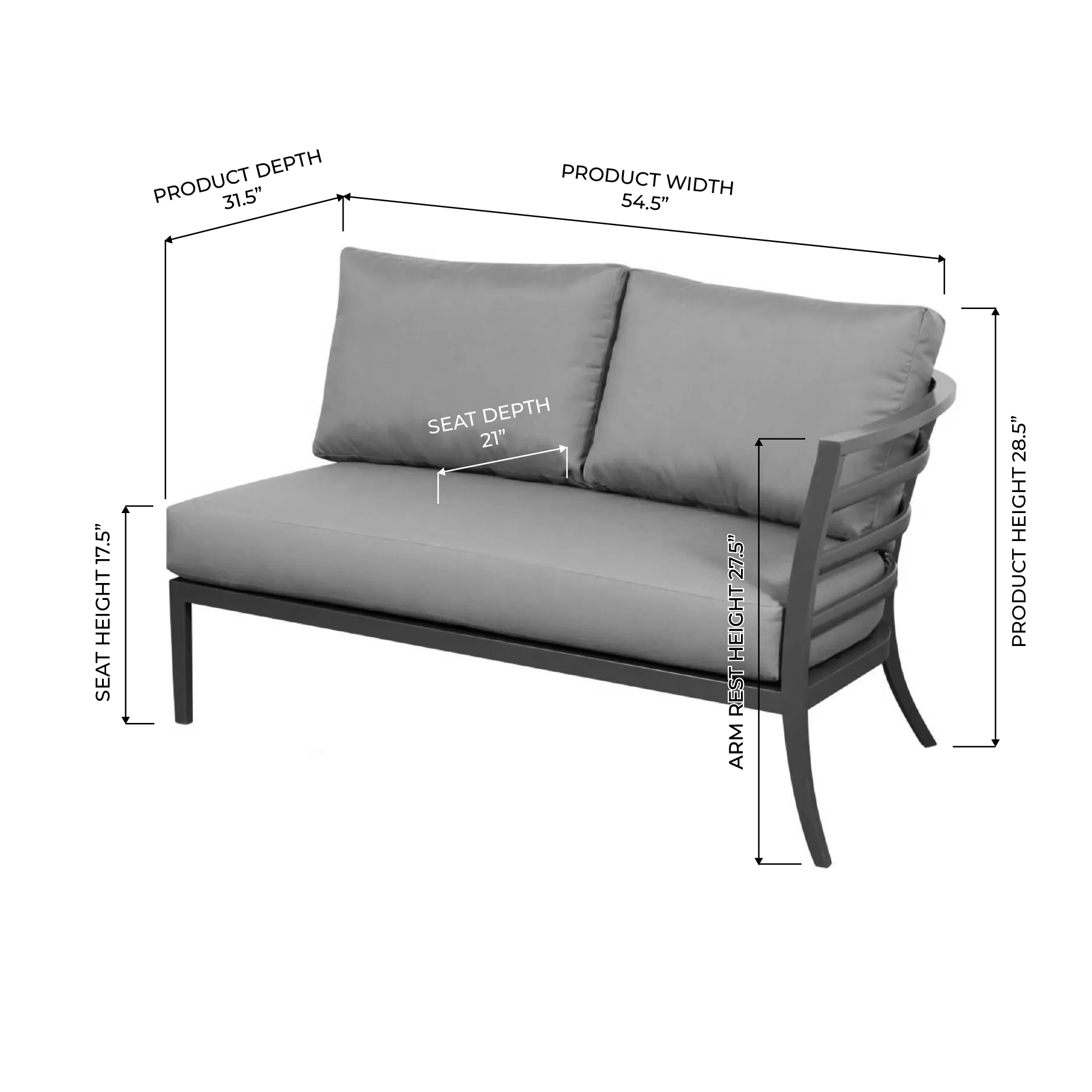 Cabana RAF Loveseat