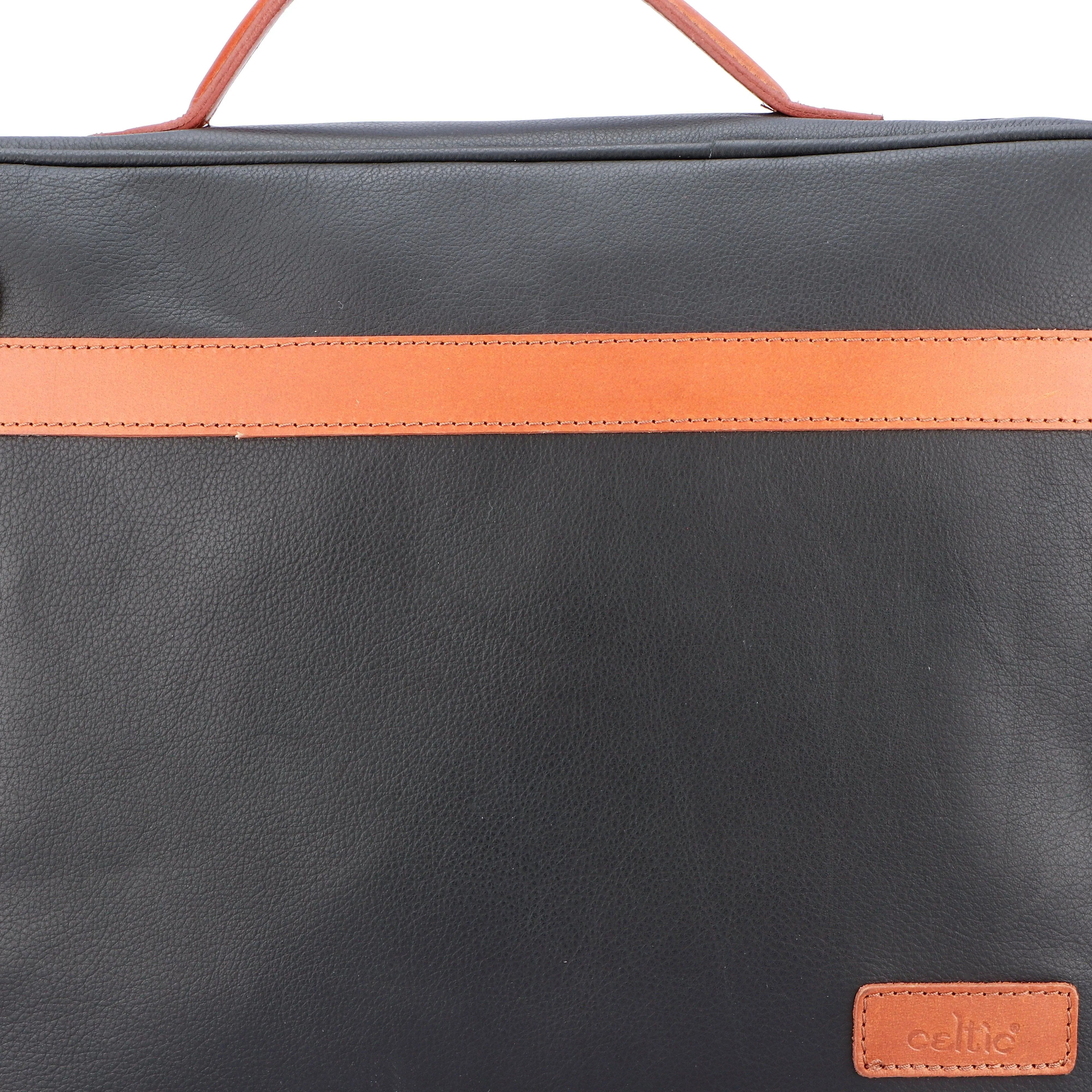 Celtic black color pure leather laptop bag for office use with delightful and elegant look, Art: BG-1710