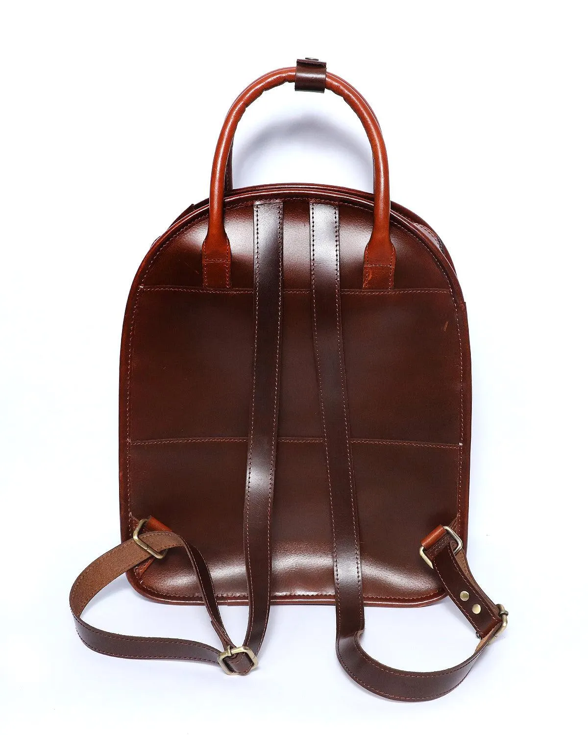 Celtic brown color pure leather unisex backpack bag for casual use | Handmade with glorious design,   Art: BG-1464