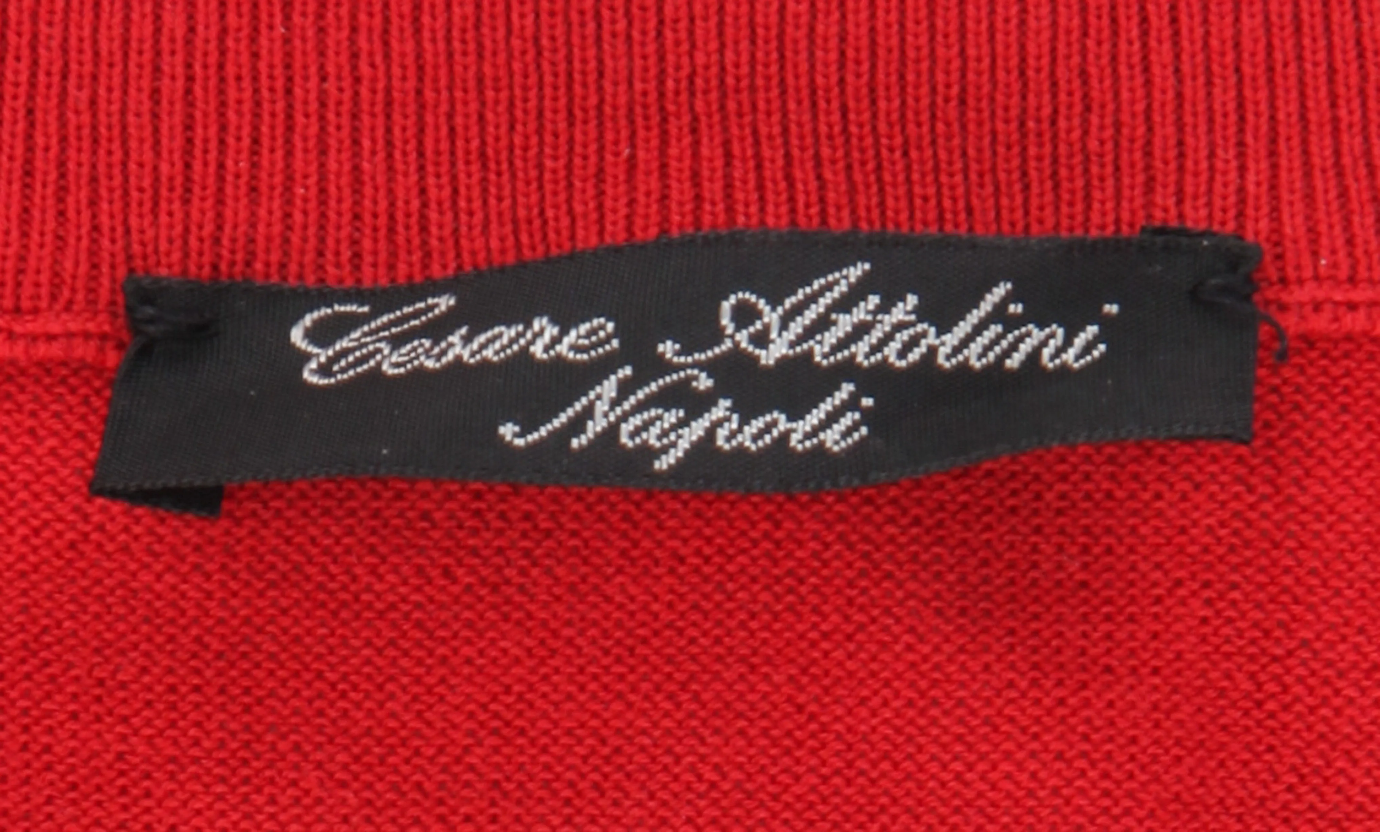 Cesare Attolini Red Crewneck Sweater