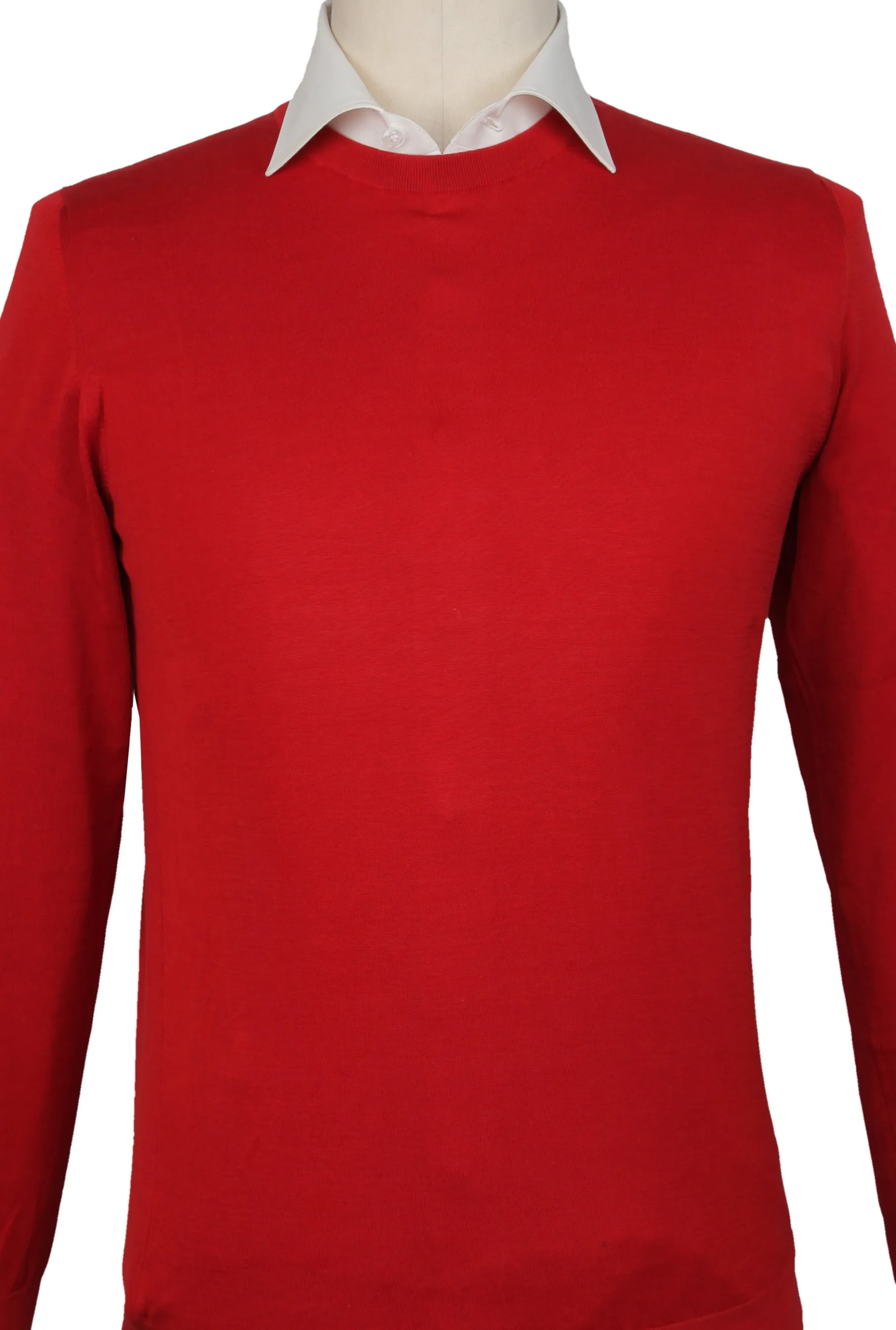 Cesare Attolini Red Crewneck Sweater