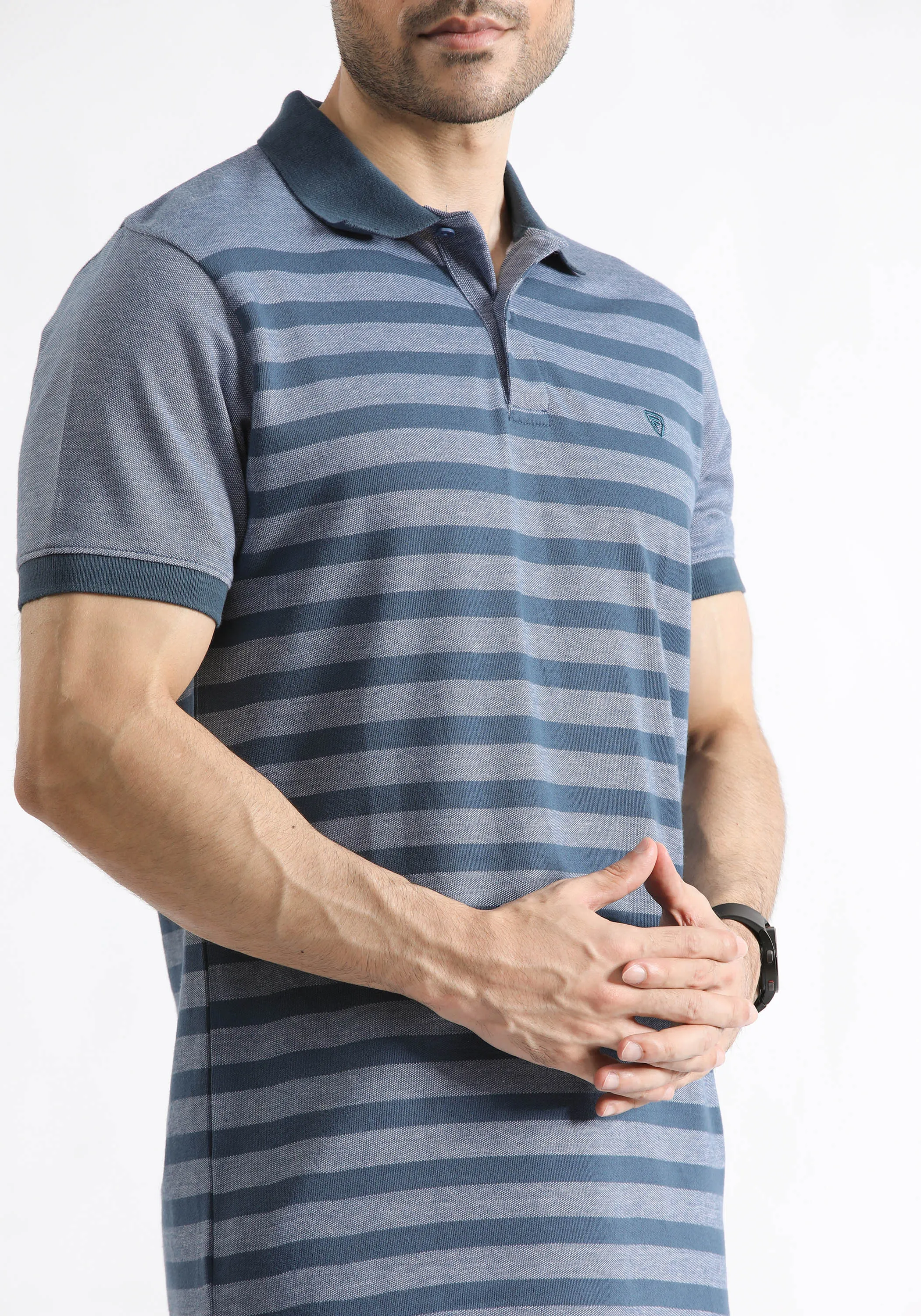 Charcoal Yarn Dyed Polo