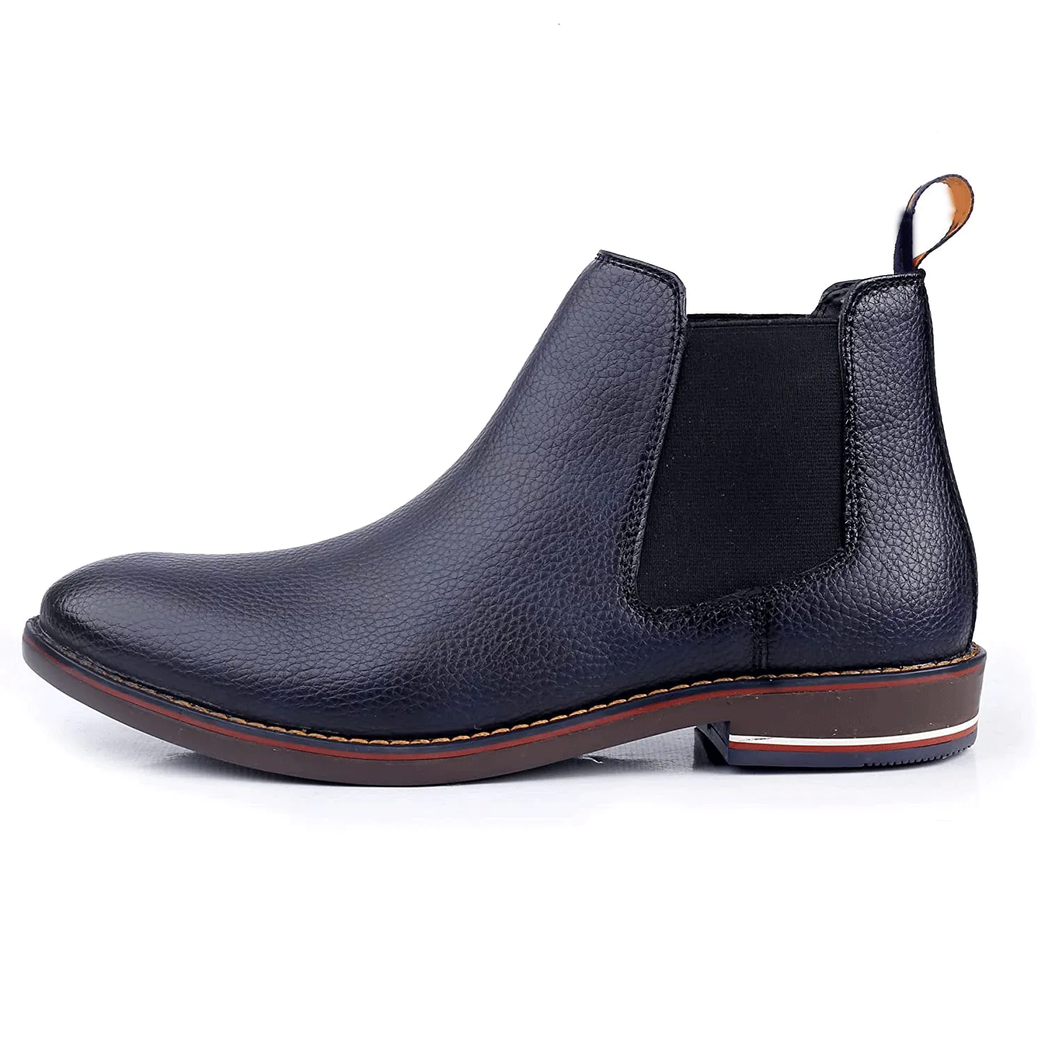 Classy Ankle British Design Blue Chelsea Boots For Men-JonasParamount