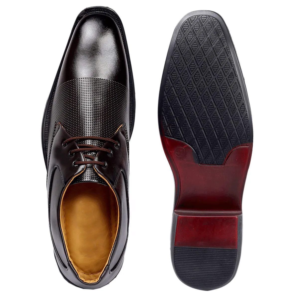 Classy Brown Oxford Formal, Casual And Outdoor Shoes With High Heel-JonasParamount