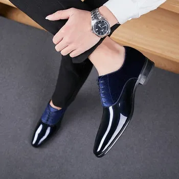 Classy Office,Wedding,Party Wear Blue Shoes With Lace-Up For All Season-Jonasparamount