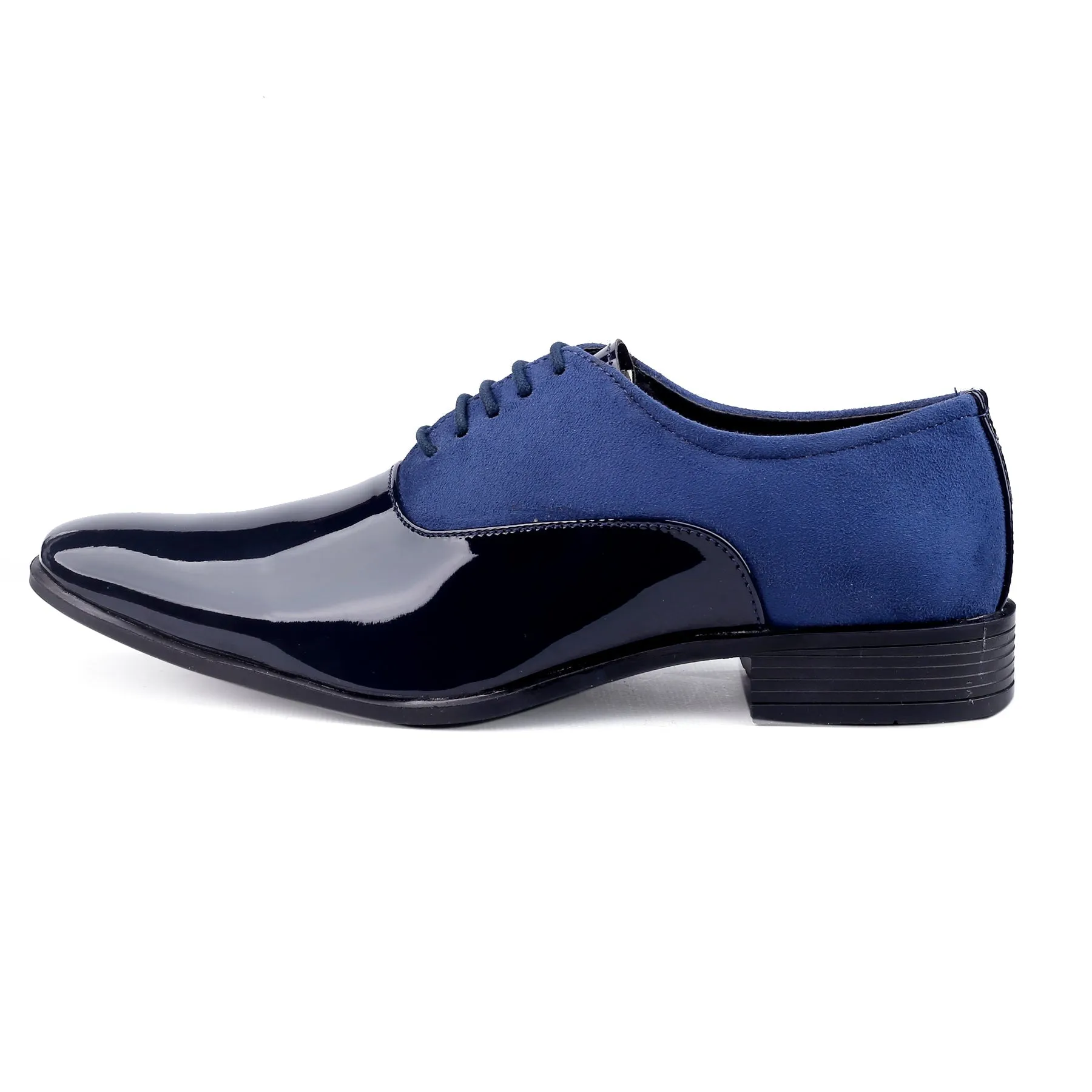 Classy Office,Wedding,Party Wear Blue Shoes With Lace-Up For All Season-Jonasparamount