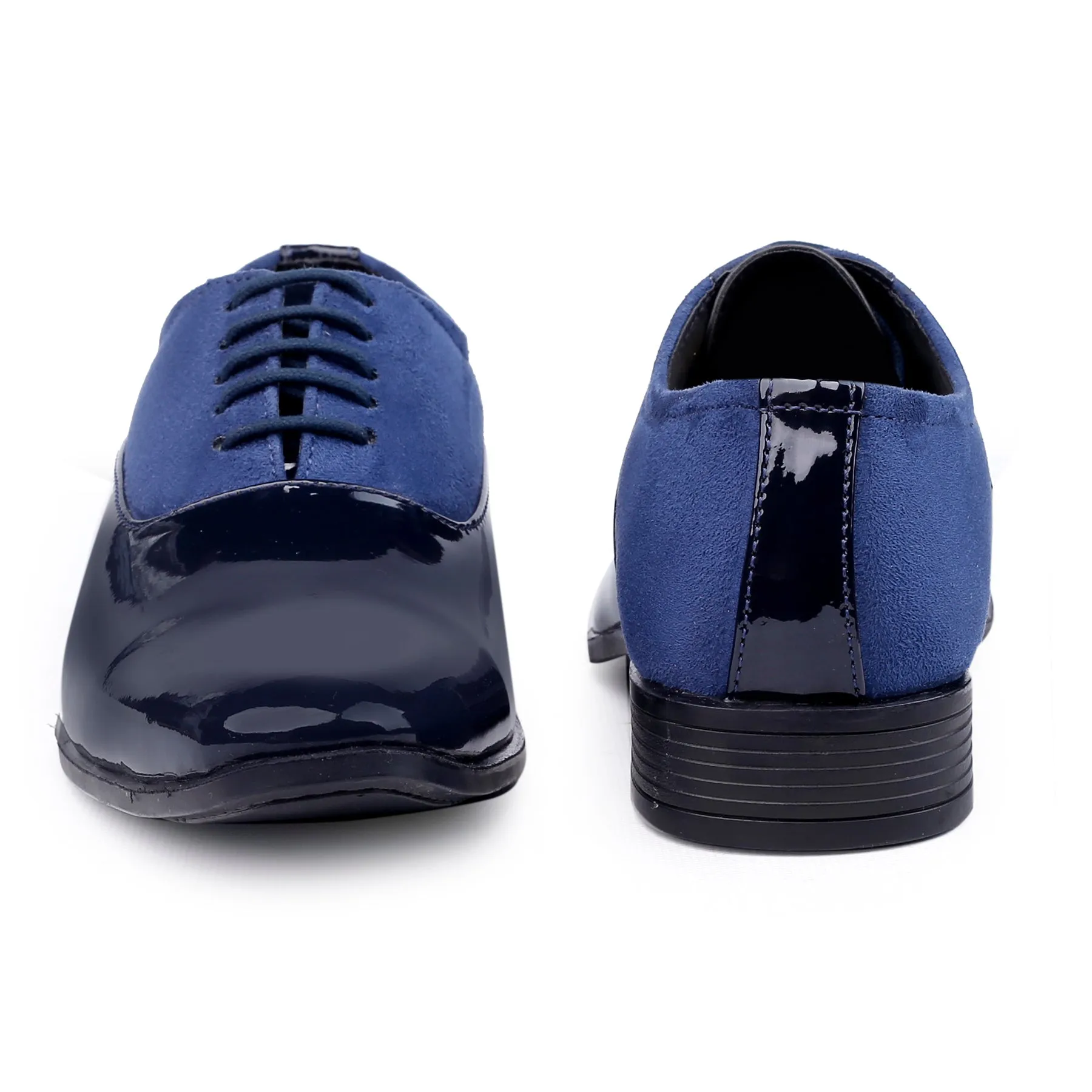 Classy Office,Wedding,Party Wear Blue Shoes With Lace-Up For All Season-Jonasparamount