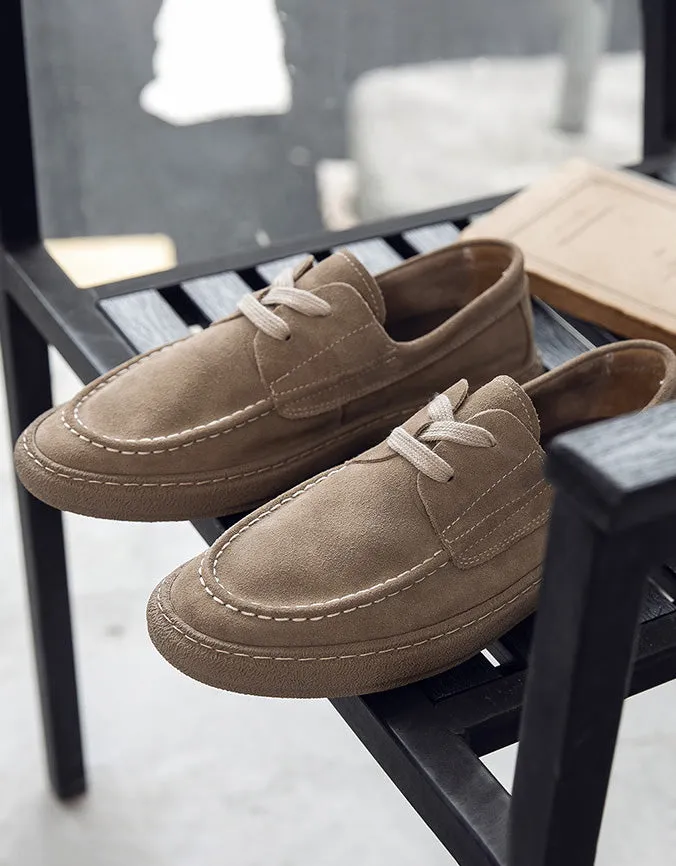 Comfortable Lace-up Suede Shoes for Men 38-43