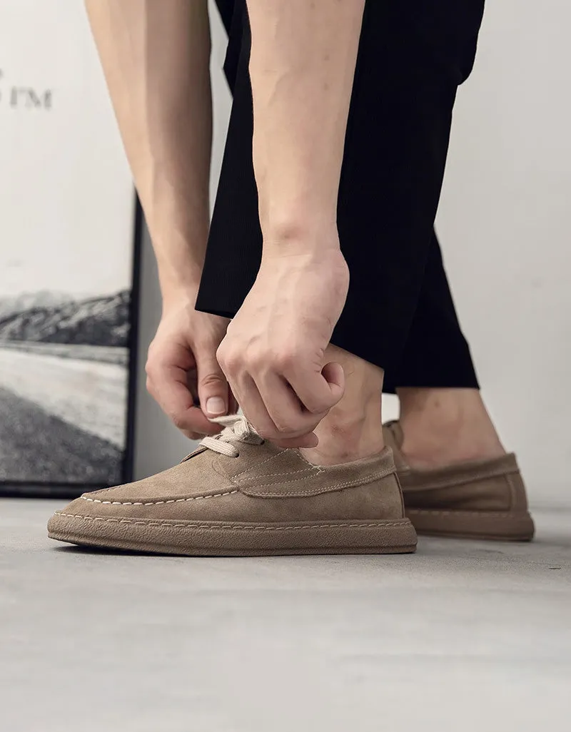 Comfortable Lace-up Suede Shoes for Men 38-43