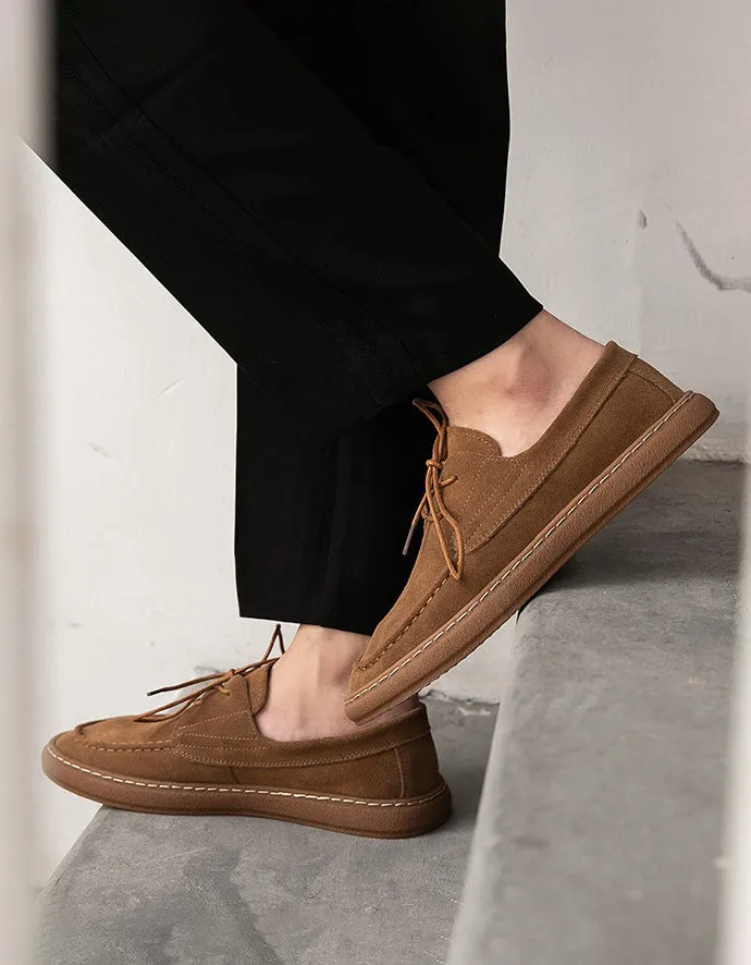 Comfortable Lace-up Suede Shoes for Men 38-43